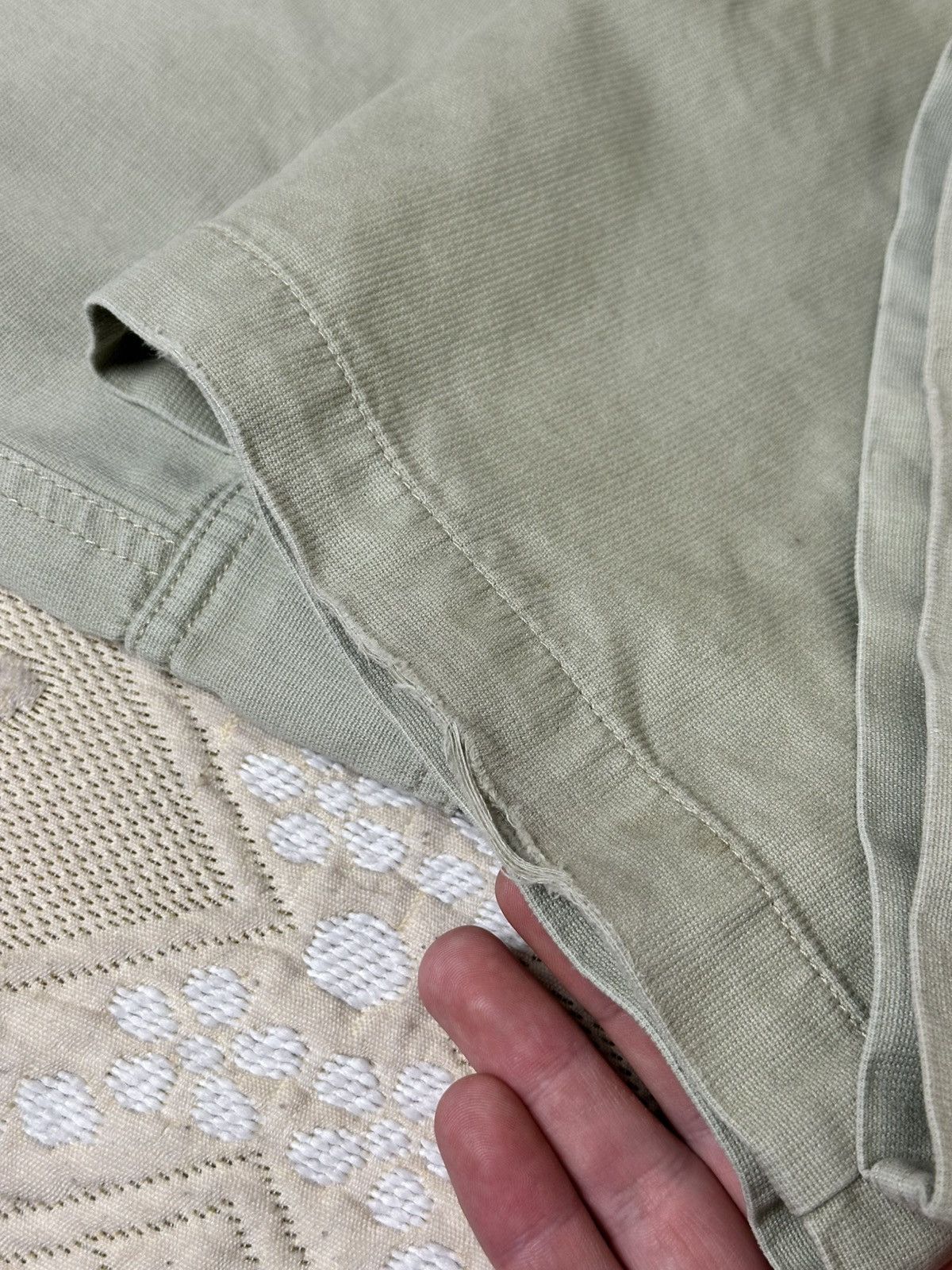 Quiksilver 🔥 Vintage 1990s Quiksilver Logo Cargo Baggy Skater Pants Size US 34 / EU 50 - 9 Thumbnail