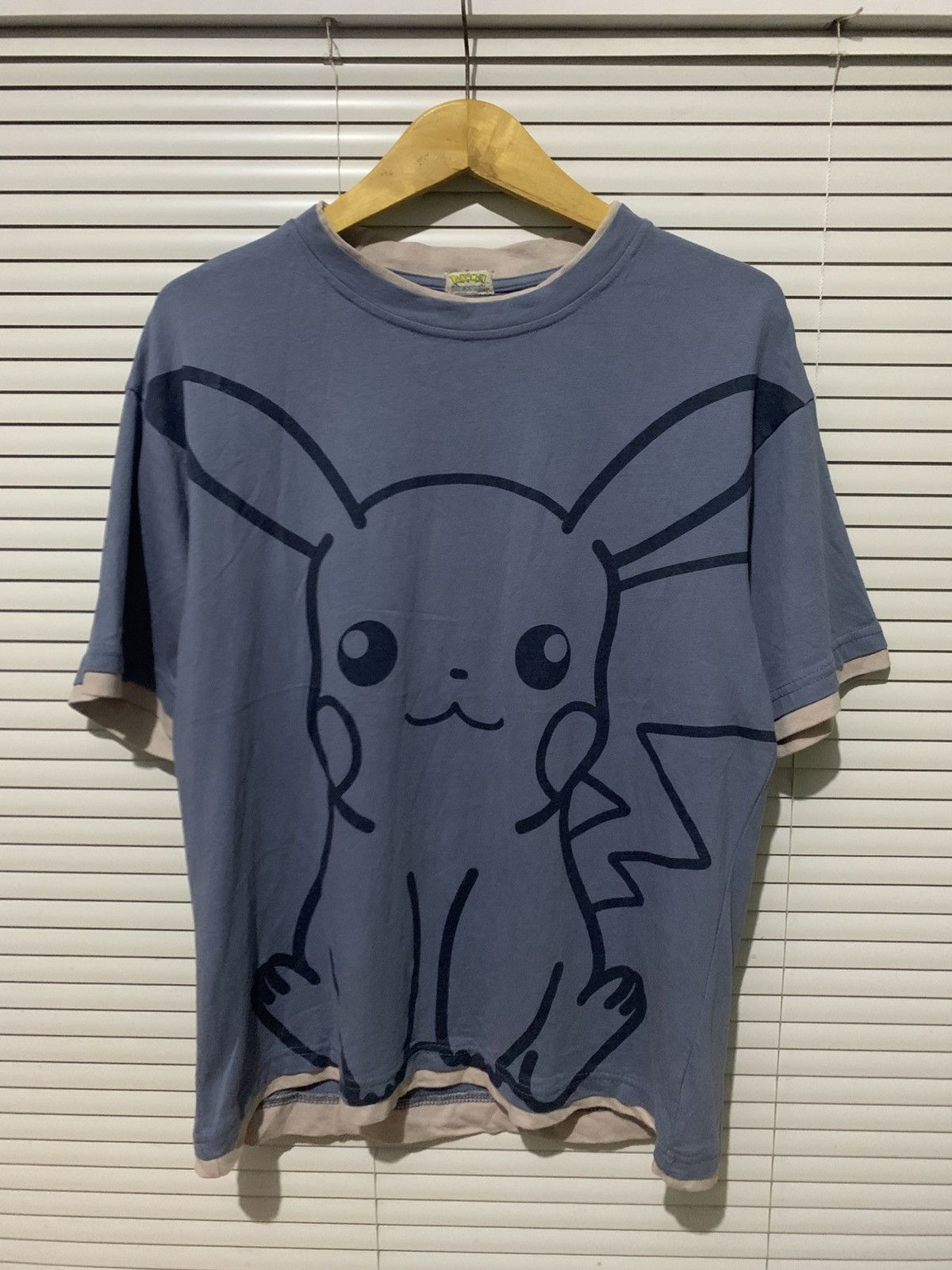 Pokemon Vintage 90s/00s Pokémon Pikachu Double Layer Ringer Tee Size US L / EU 52-54 / 3 - 1 Thumbnail