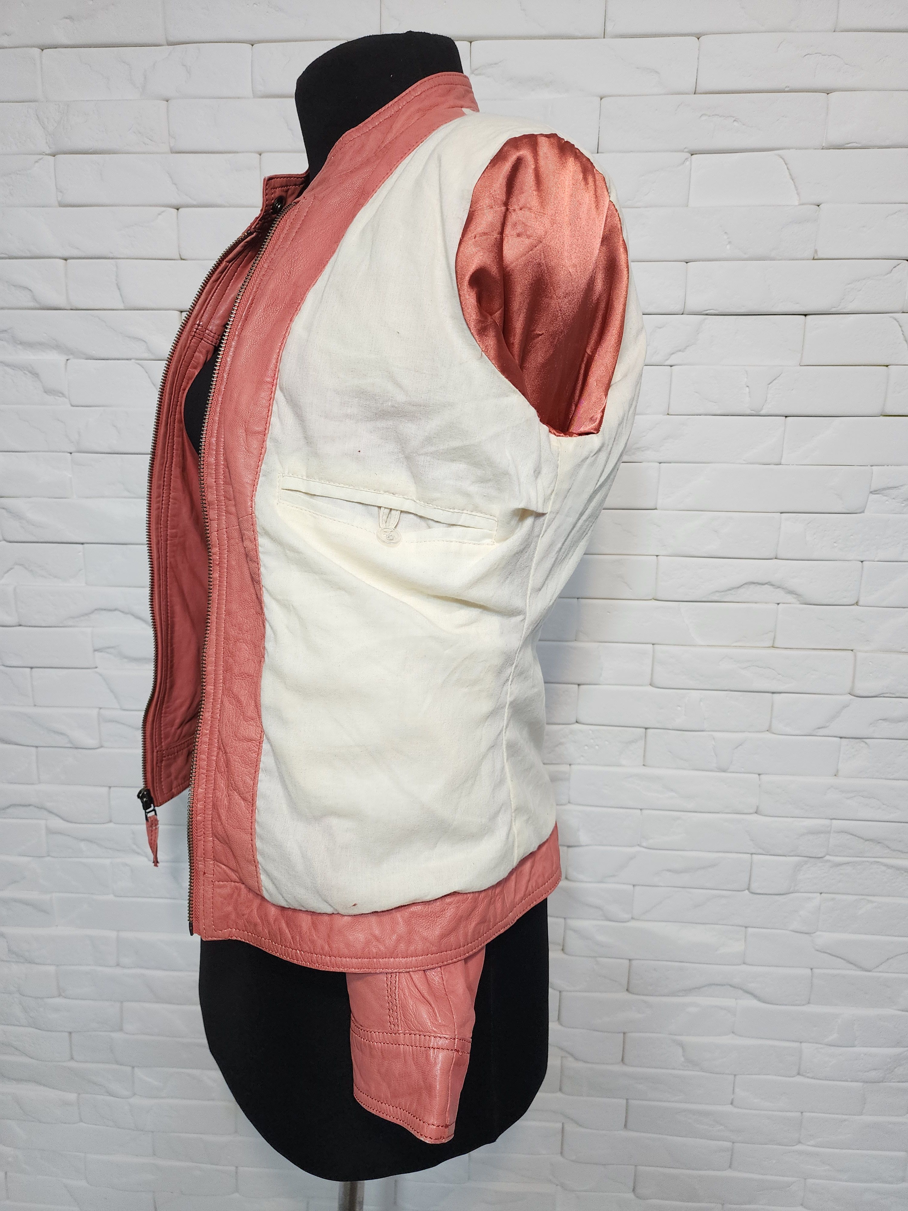 Designer Women's sporty leather jacket. Size M / US 6-8 / IT 42-44 - 10 Thumbnail
