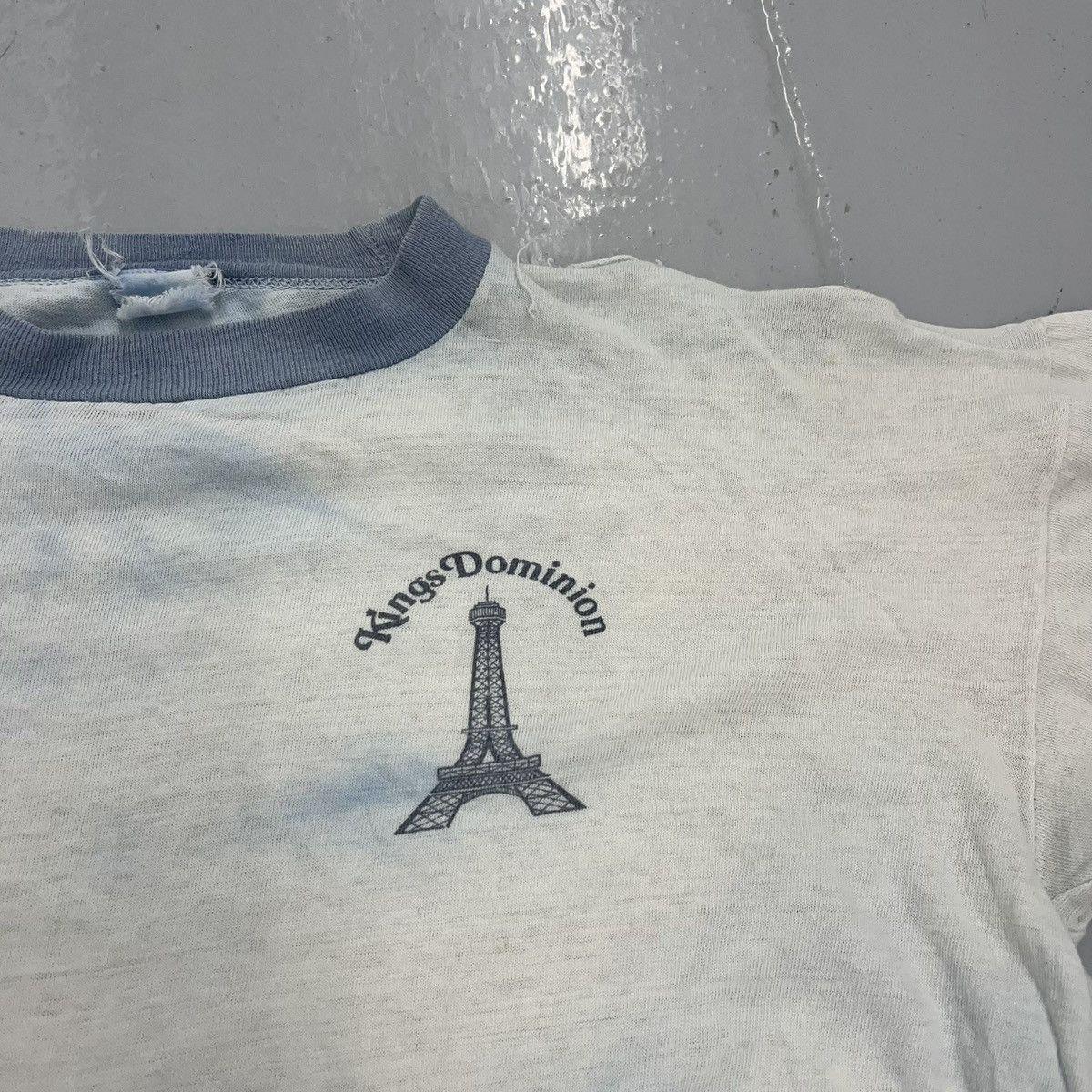 Other Vintage 60s Kings Dominion White/Blue Distressed Ringer Size US L / EU 52-54 / 3 - 2 Thumbnail