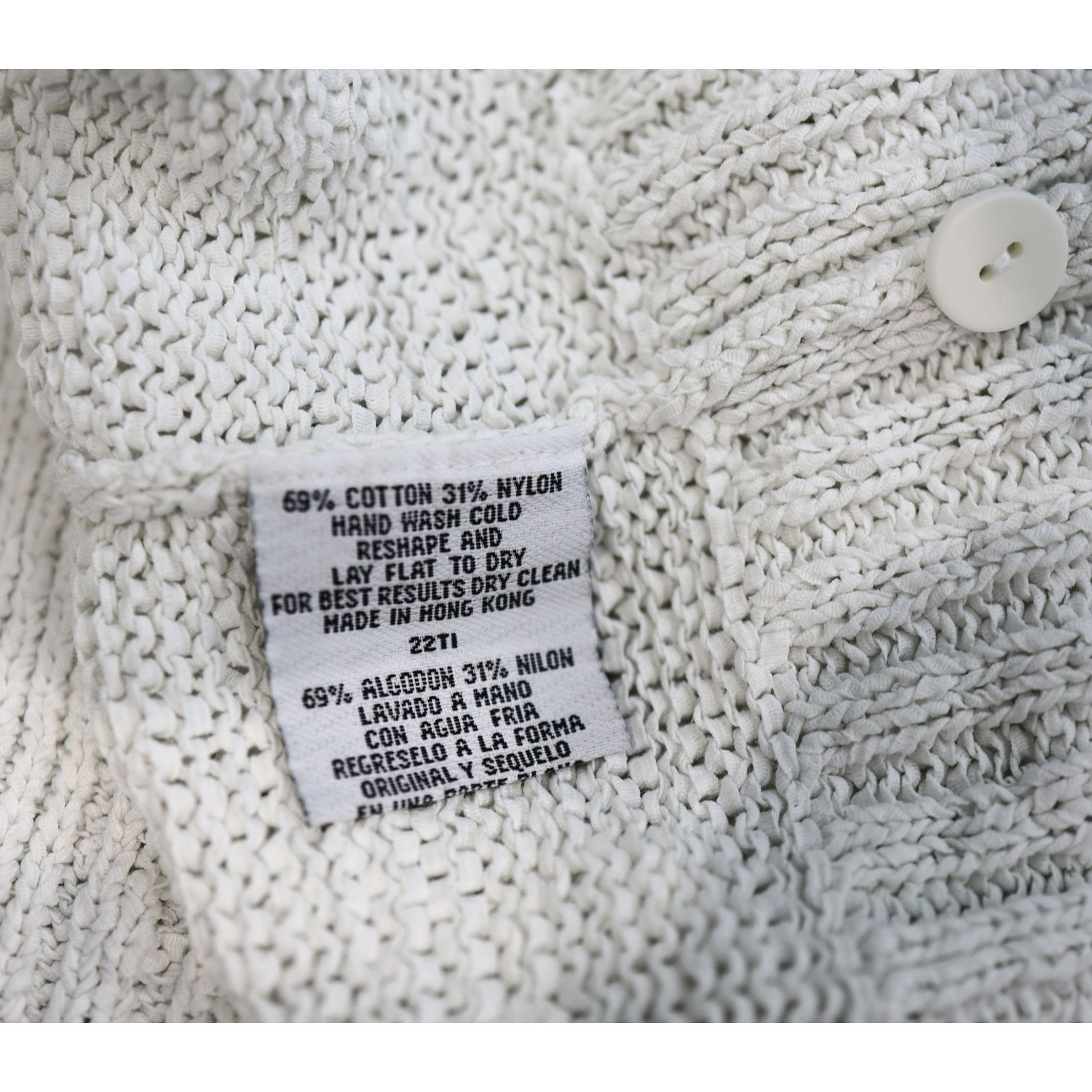 Eileen Fisher EILEEN FISHER White Collared Cardigan Sweater Size XS Size XS / US 0-2 / IT 36-38 - 6 Thumbnail