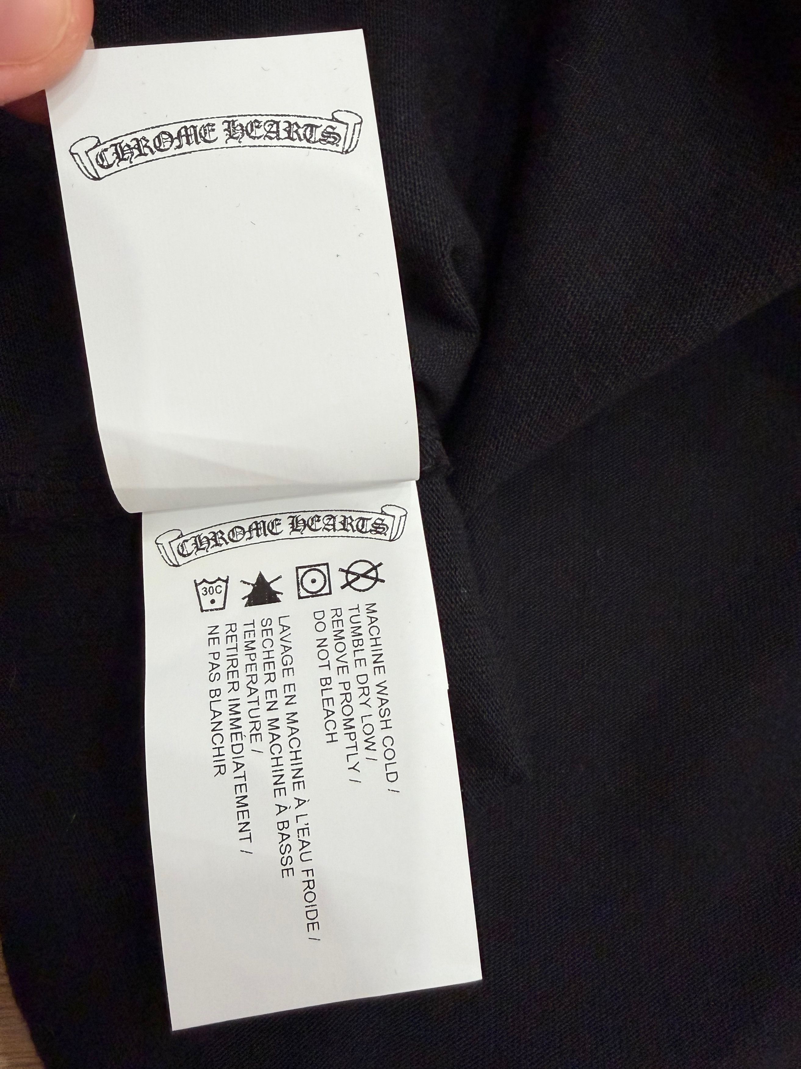 Chrome Hearts Script Logo Short Sleeve Cotton Cropped T Shirt Tee Small S Size S / US 4 / IT 40 - 12 Thumbnail