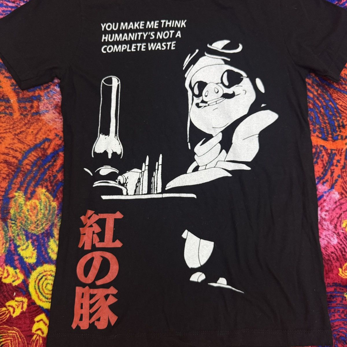 Anime PORCO ROSSO Movie Studio Ghibli Tee Shirt Hayao Miyazaki Size XS / US 0-2 / IT 36-38 - 3 Thumbnail
