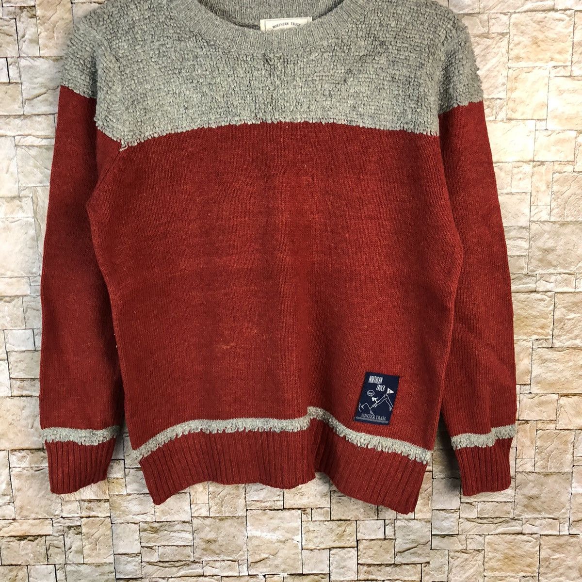 Vintage Nothen Truck Red Knitwear #A1217 Size M / US 6-8 / IT 42-44 - 3 Thumbnail
