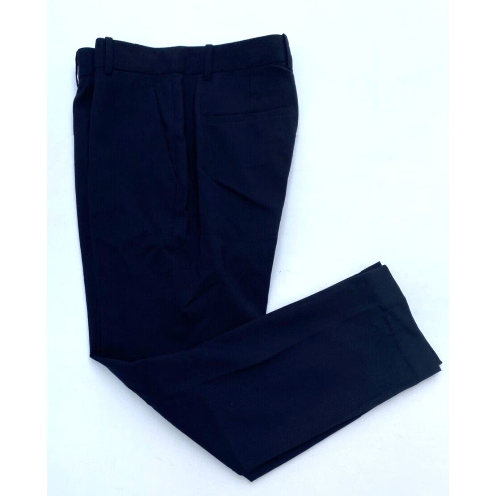 Theory VINTAGE Theory Women's Pleated Pants 100% Wool Navy Size 4 Dress Pants Womens Mens Size 27" / US 4 / IT 40 - 4 Thumbnail