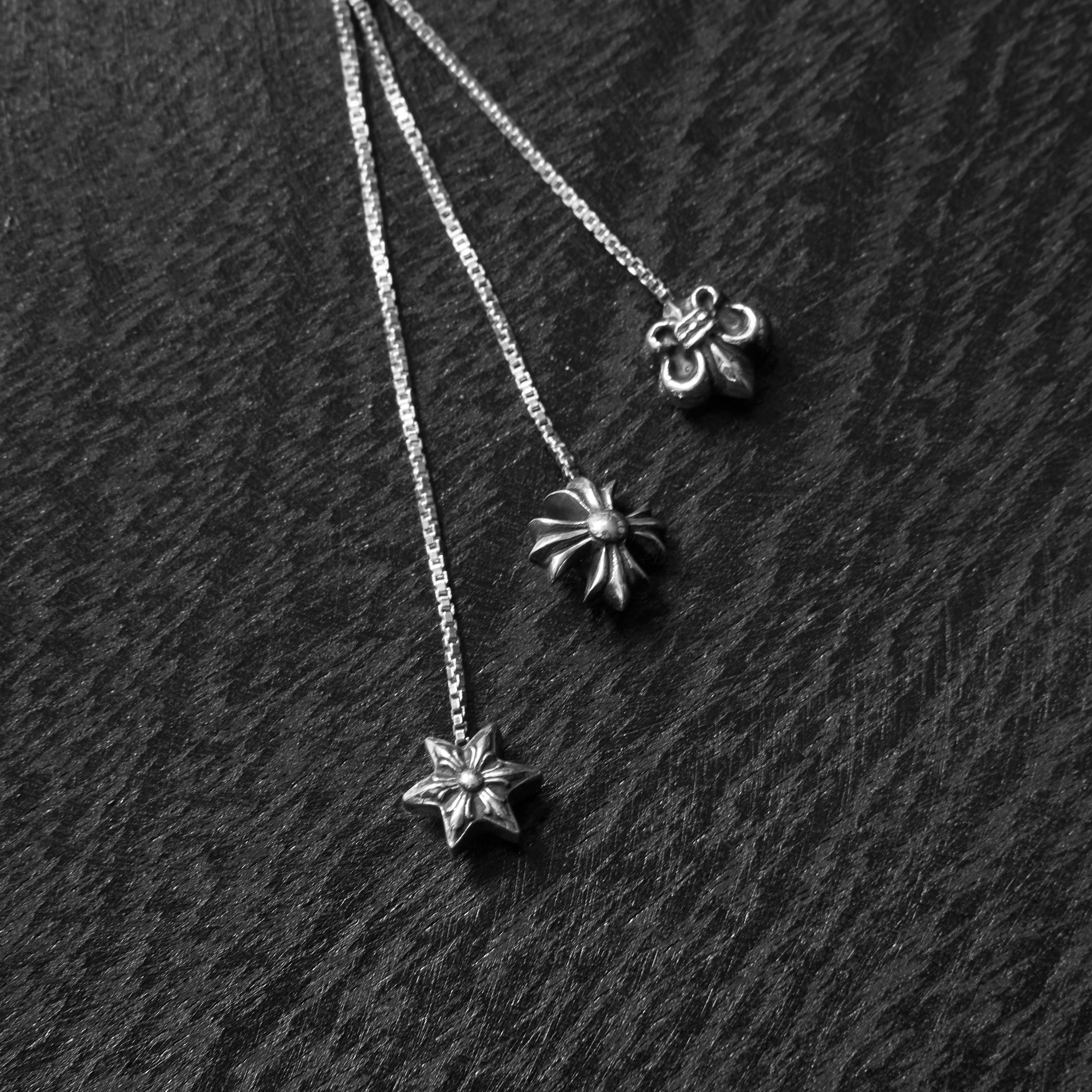 CHROME HEARTS JOJO PST PLS BS STAR L CROSS FUSTER EARRINGS