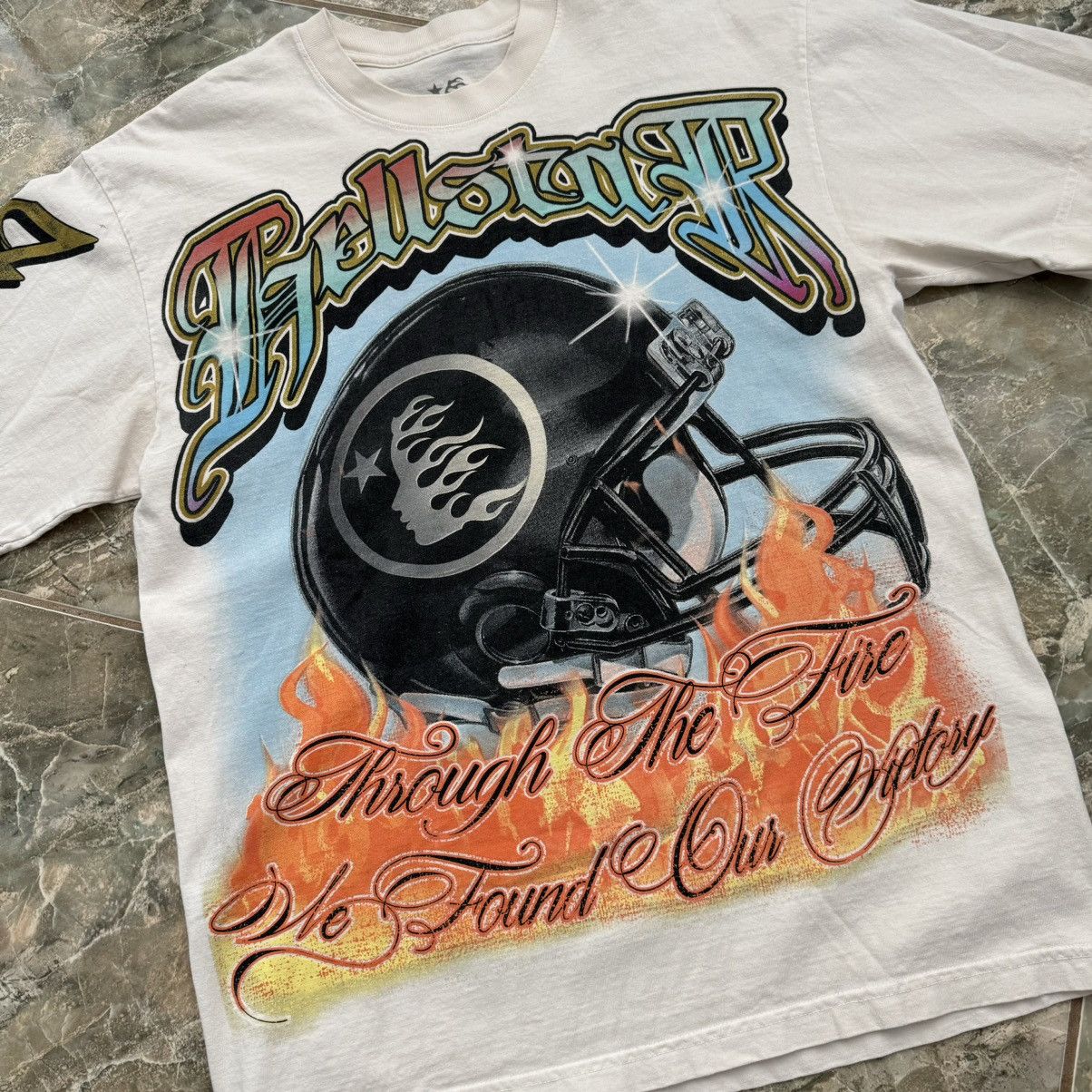 HELLSTAR Hellstar Through The Fire Helmet T Shirt M Size US M / EU 48-50 / 2 - 2 Thumbnail