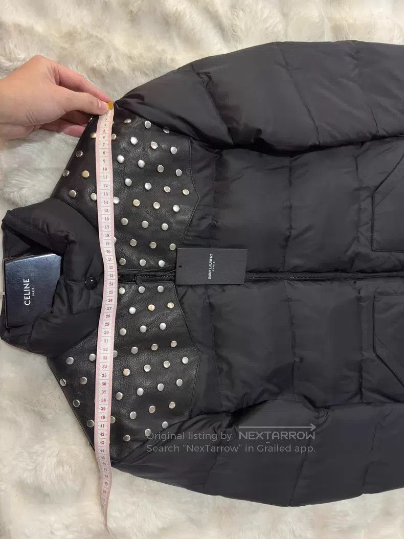 Saint Laurent Paris Saint Laurent Paris Studded Leather Padded Jacket Size US M / EU 48-50 / 2 - 6 Thumbnail