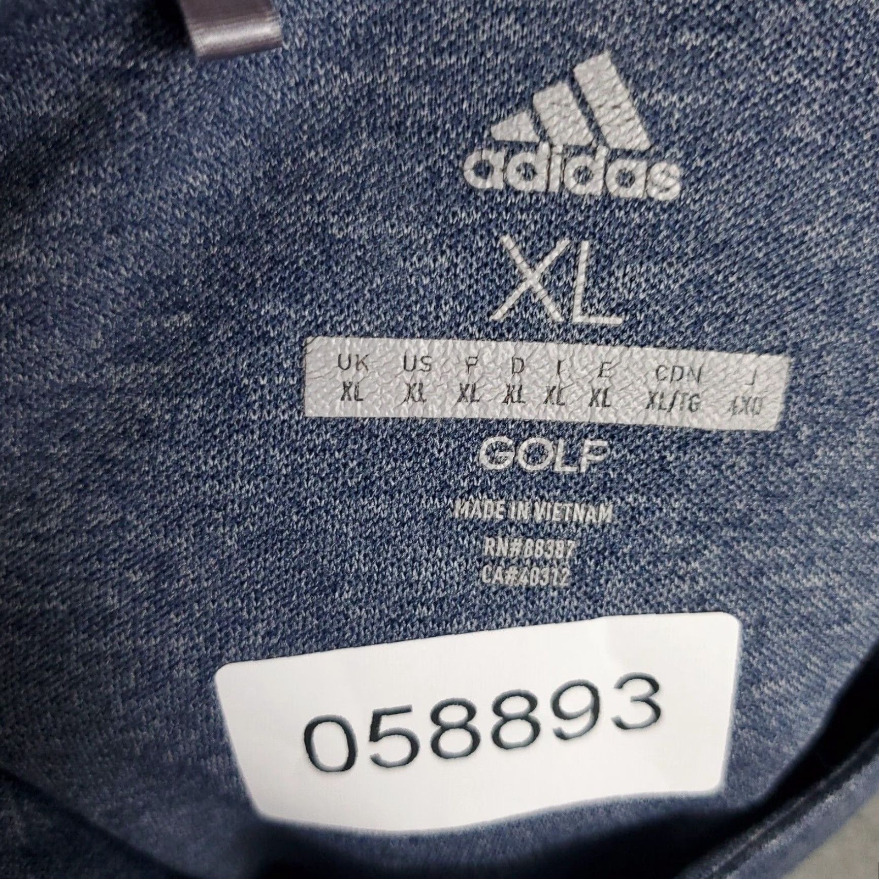Adidas Adidas Polo Shirt Mens XL Blue Polo Shirt Golf Casual Short Sleeve Button Closure Collared Logo Vintage: No Size US XL / EU 56 / 4 - 7 Thumbnail
