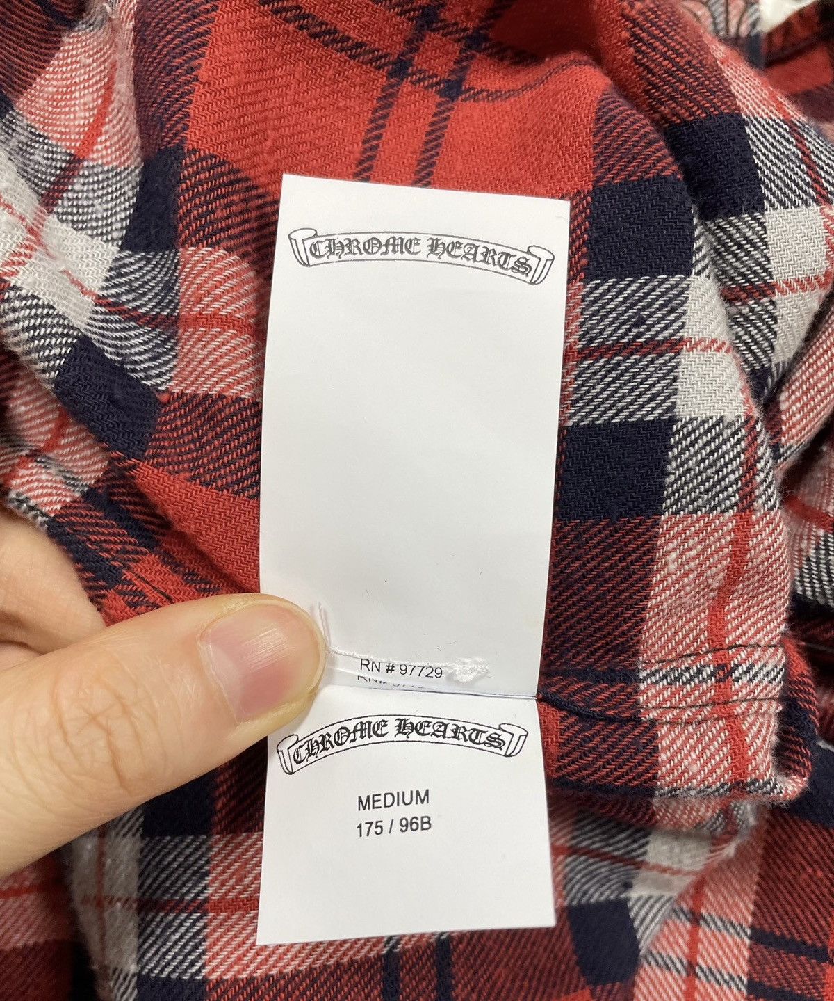 Chrome Hearts Chrome Hearts M Loose Ends Cross Patches Button Up Red Shirt Size US M / EU 48-50 / 2 - 8 Thumbnail