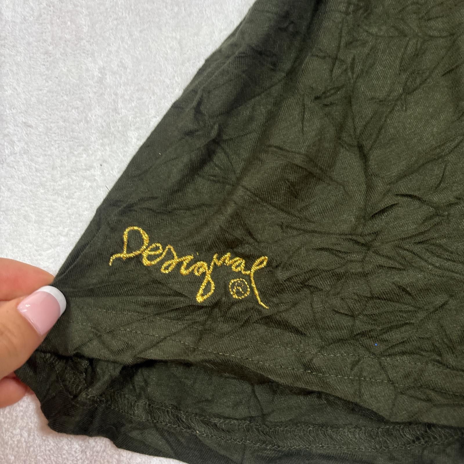 Desigual vintage green desigual floral midi skirt Size 40" / US 18 - 2 Thumbnail