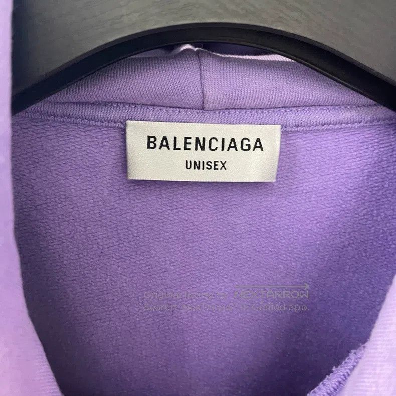 Balenciaga Balenciaga Purple chest embroidered hoodie Size US XS / EU 42 / 0 - 4 Thumbnail
