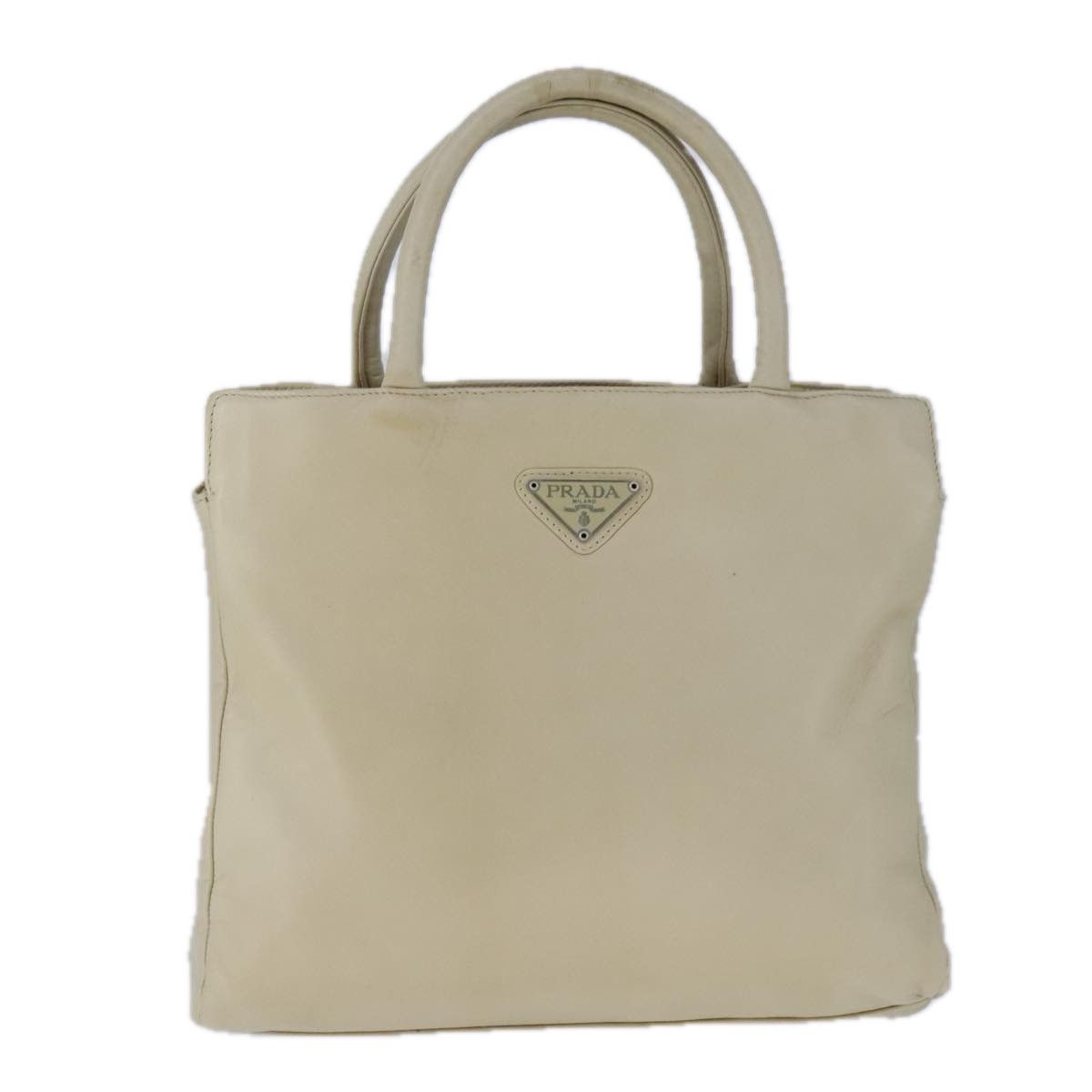 Prada Tessuto Beige Synthetic Tote Bag (Pre-Owned) Size ONE SIZE - 1 Thumbnail