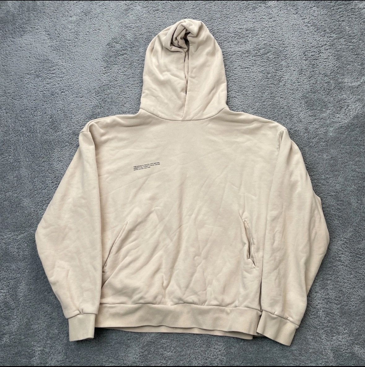 Pangaia Beige Men Medium Hoodie