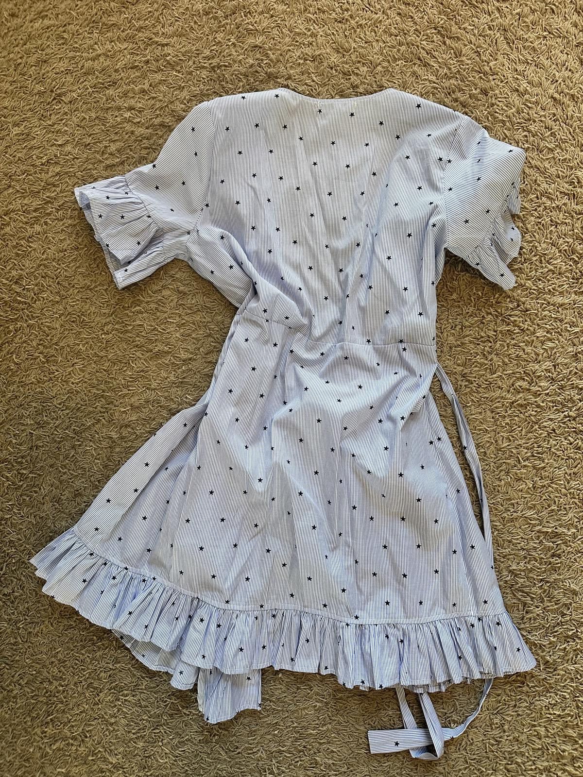 Designer Free Generation Women's Wrap Dress with Ruffle Hem Size ONE SIZE - 3 Thumbnail