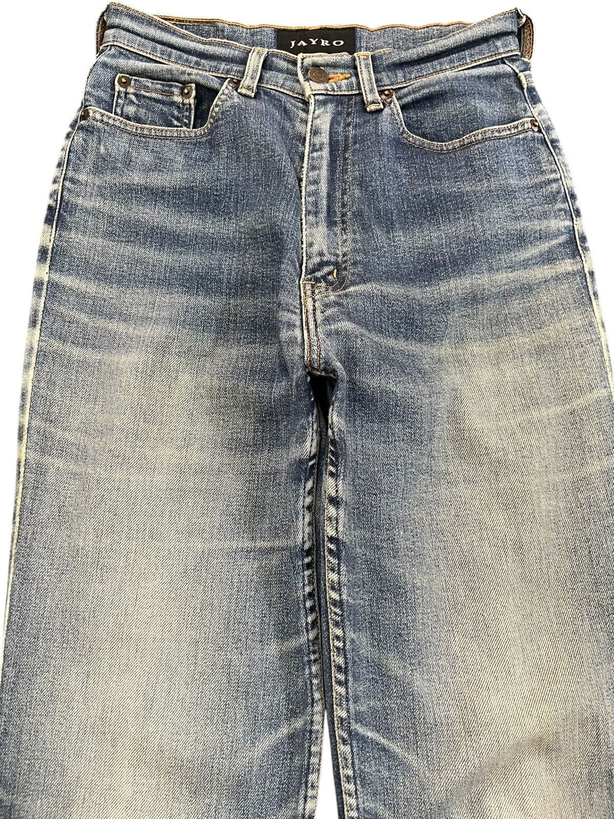 Beauty Beast Vintage Jayro Flare Faded Distressed Denim Size US 26 / EU 42 - 2 Thumbnail