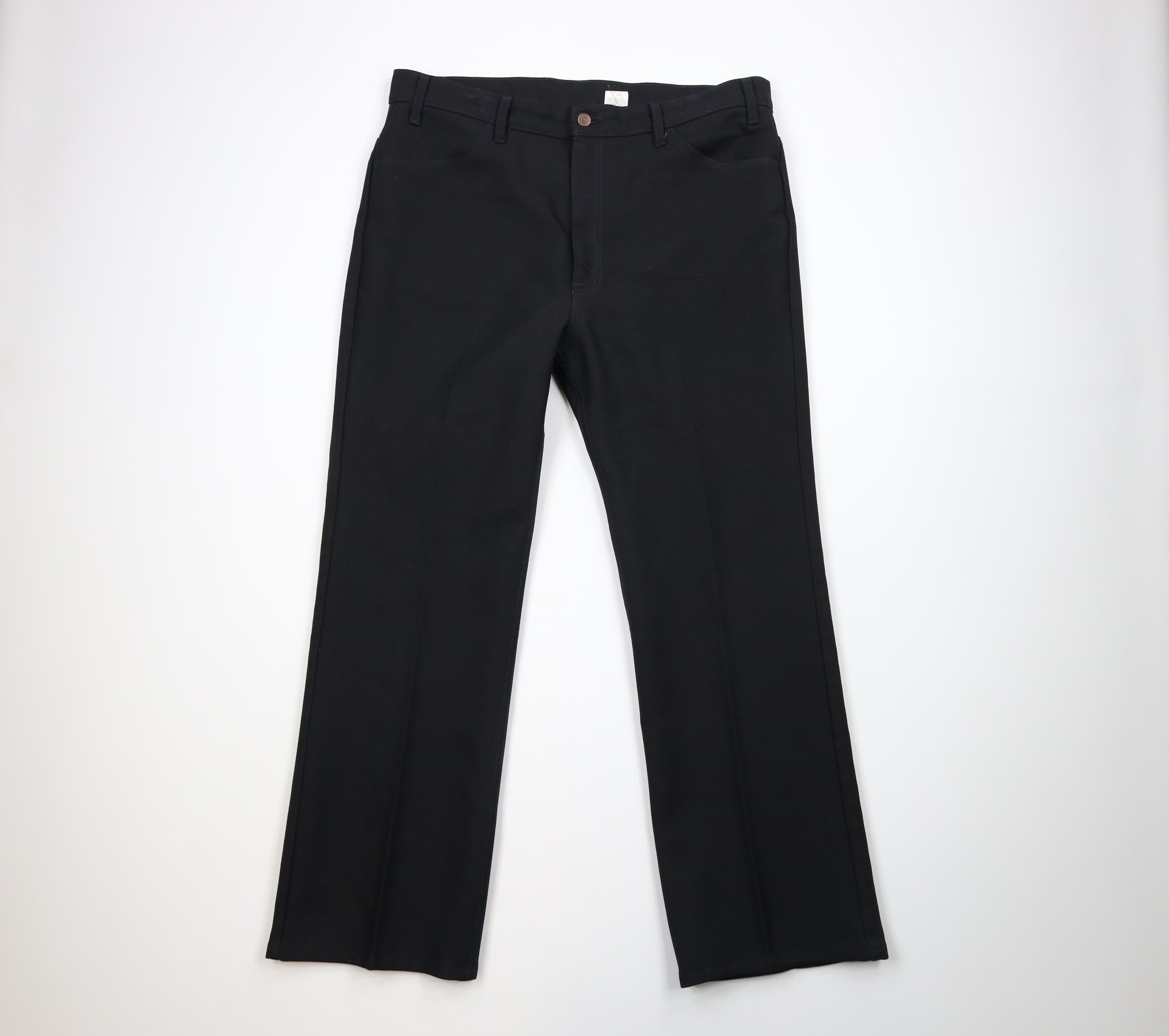 Vintage 90s Levis Wide Leg Bell Bottoms Chino Pants Black