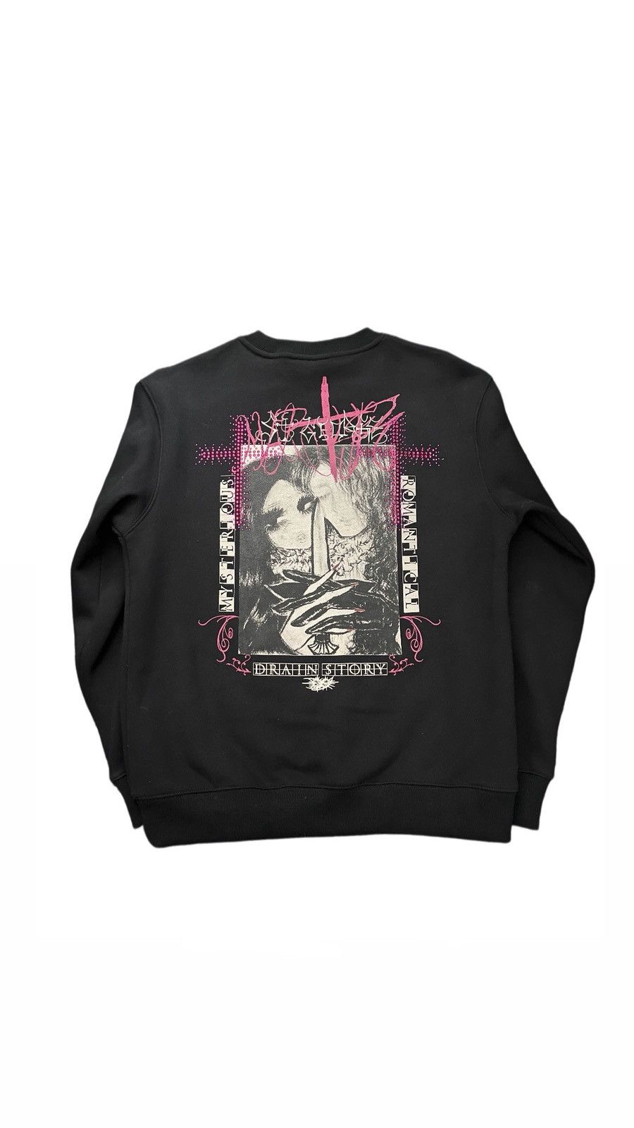 Drain Gang × Sad Boys 1of1Bladee Martyr Tour Rhinestone Crewneck (UPSIDE DOWN TAG) Size US M / EU 48-50 / 2 - 2 Thumbnail