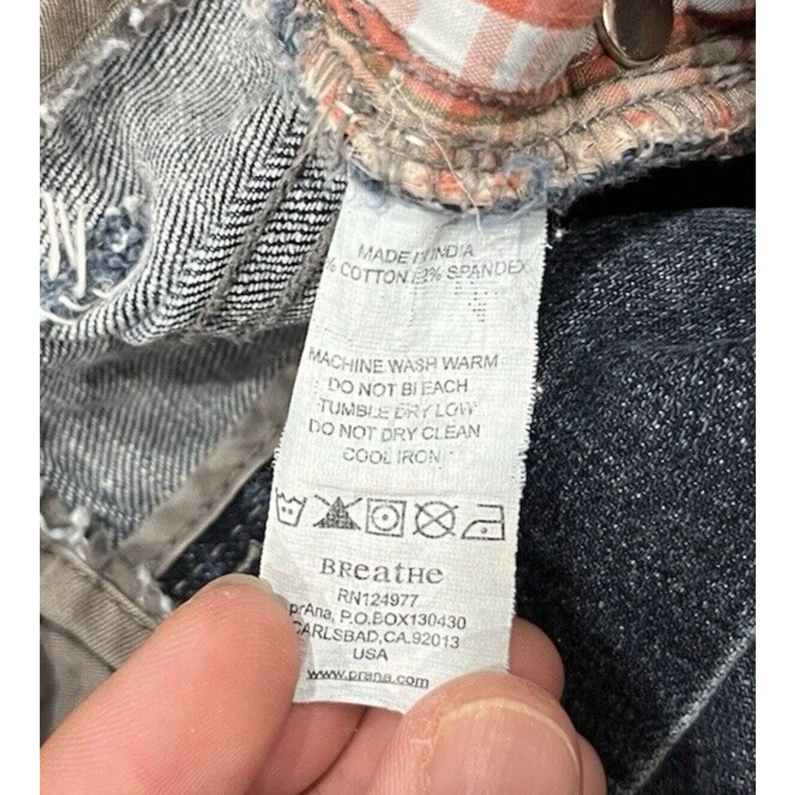 Prana Prana Breathe Jeans Mens 32 X 28 Blue Denim Straight Leg Size US 32 / EU 48 - 7 Thumbnail