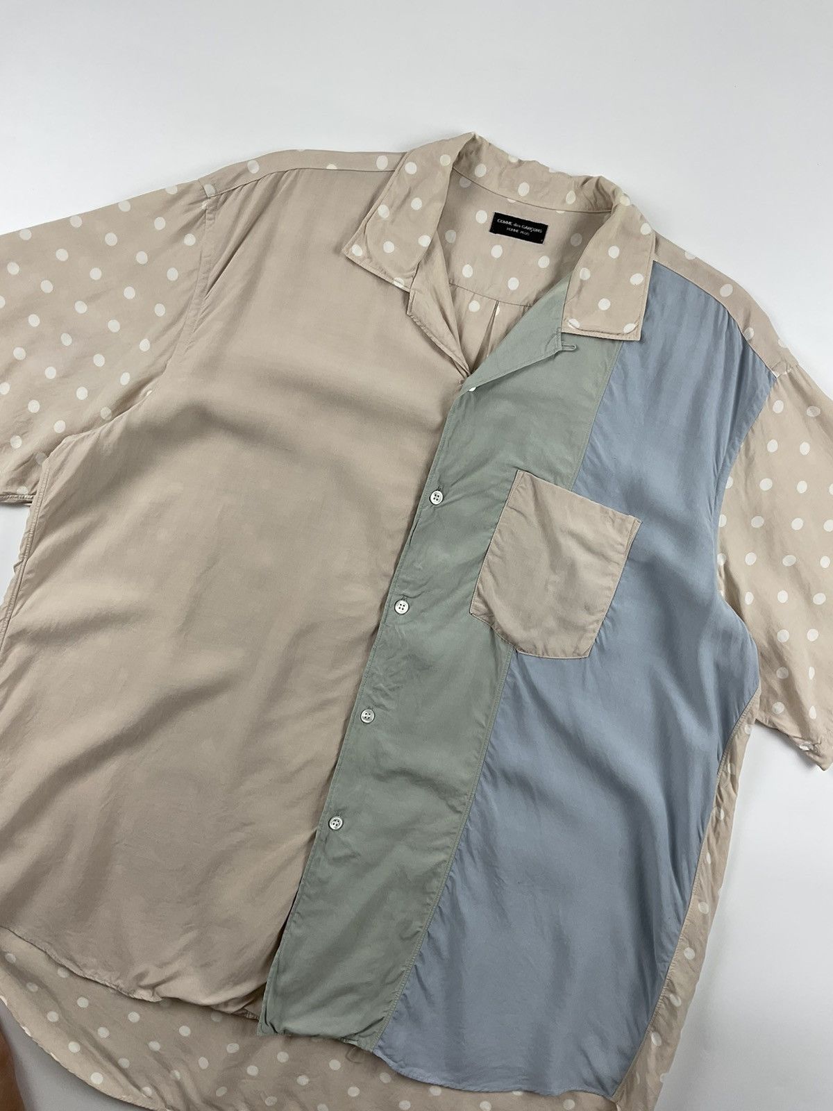 Comme des Garcons Homme Plus Comme des Garcons Homme Plus SS89 Multicolor Polka Dot Shirt Size US XL / EU 56 / 4 - 6 Thumbnail
