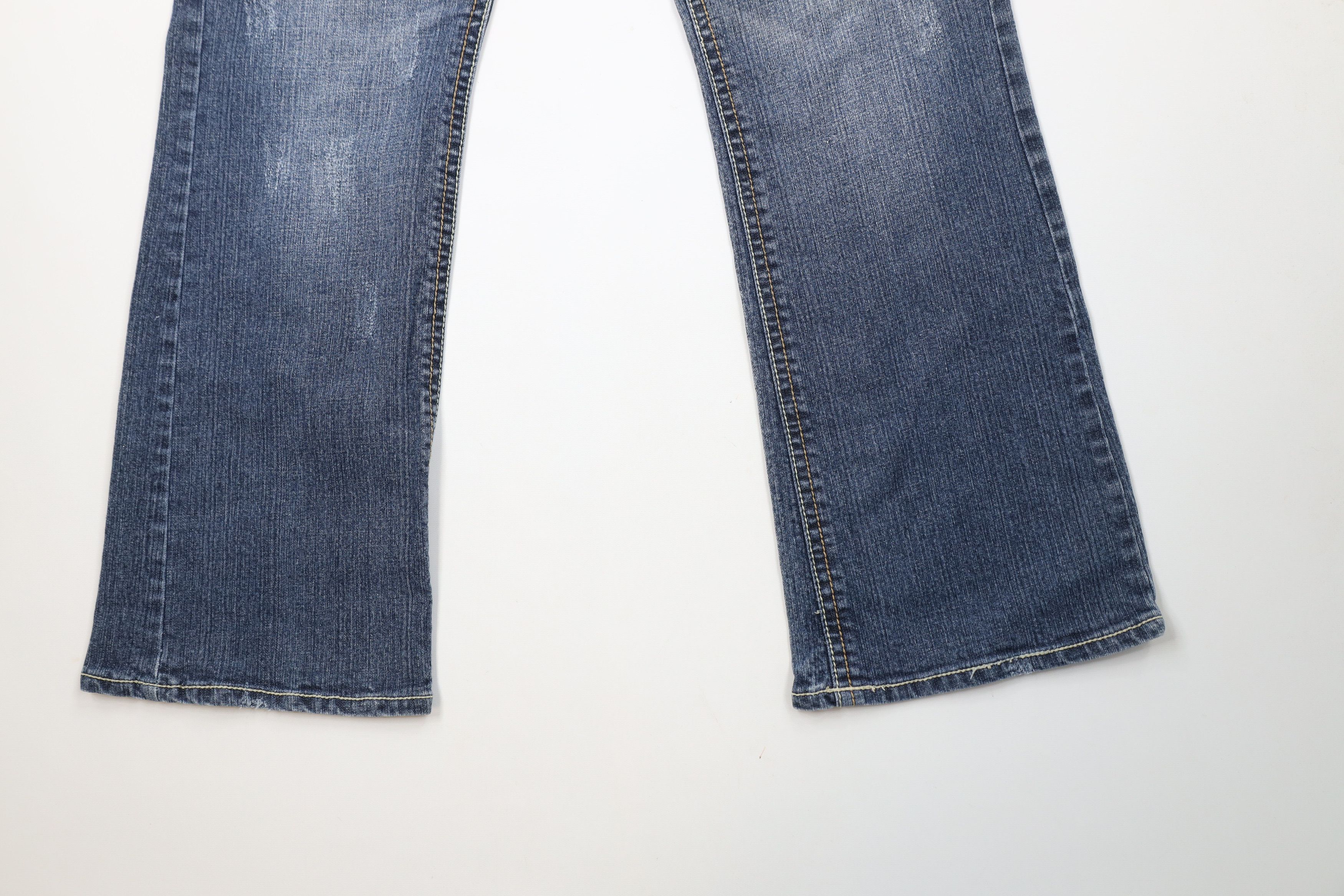 Vintage Vintage 90s Y2K Babydoll Stretch Flared Wide Leg Denim Jeans Size 40" / US 18 - 4 Thumbnail
