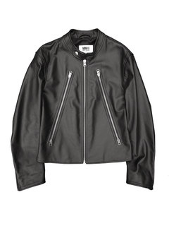 Maison Margiela 5 Zip Leather Jacket | Grailed