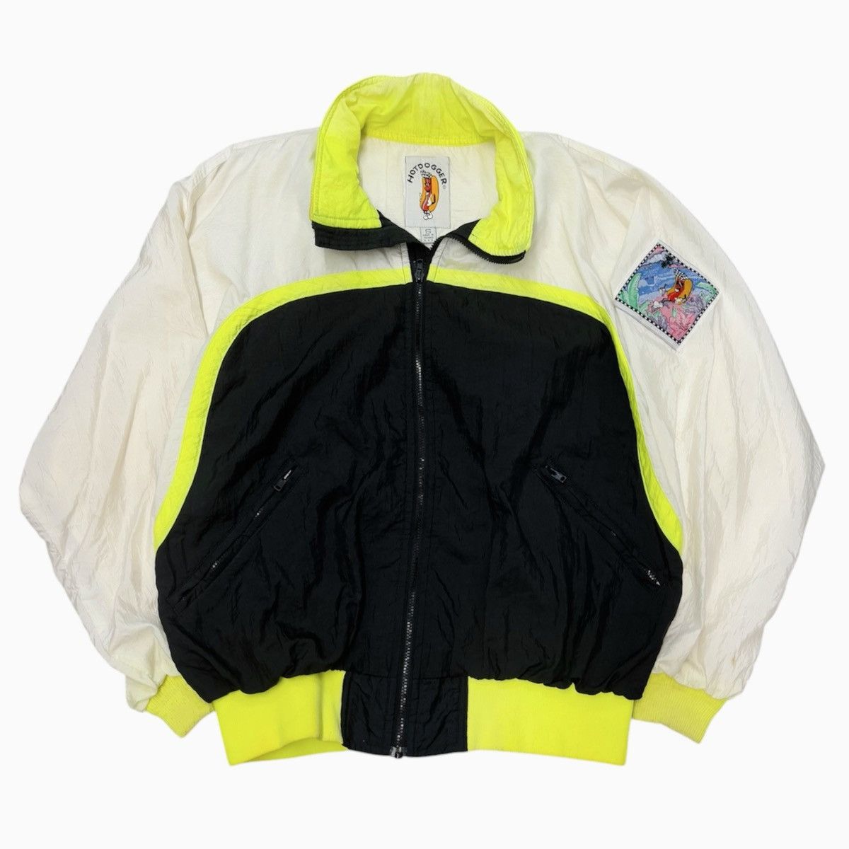 Vintage Vintage 80s White Windbreaker Tracksuit Jacket Men Size S Size US S / EU 44-46 / 1 - 2 Thumbnail
