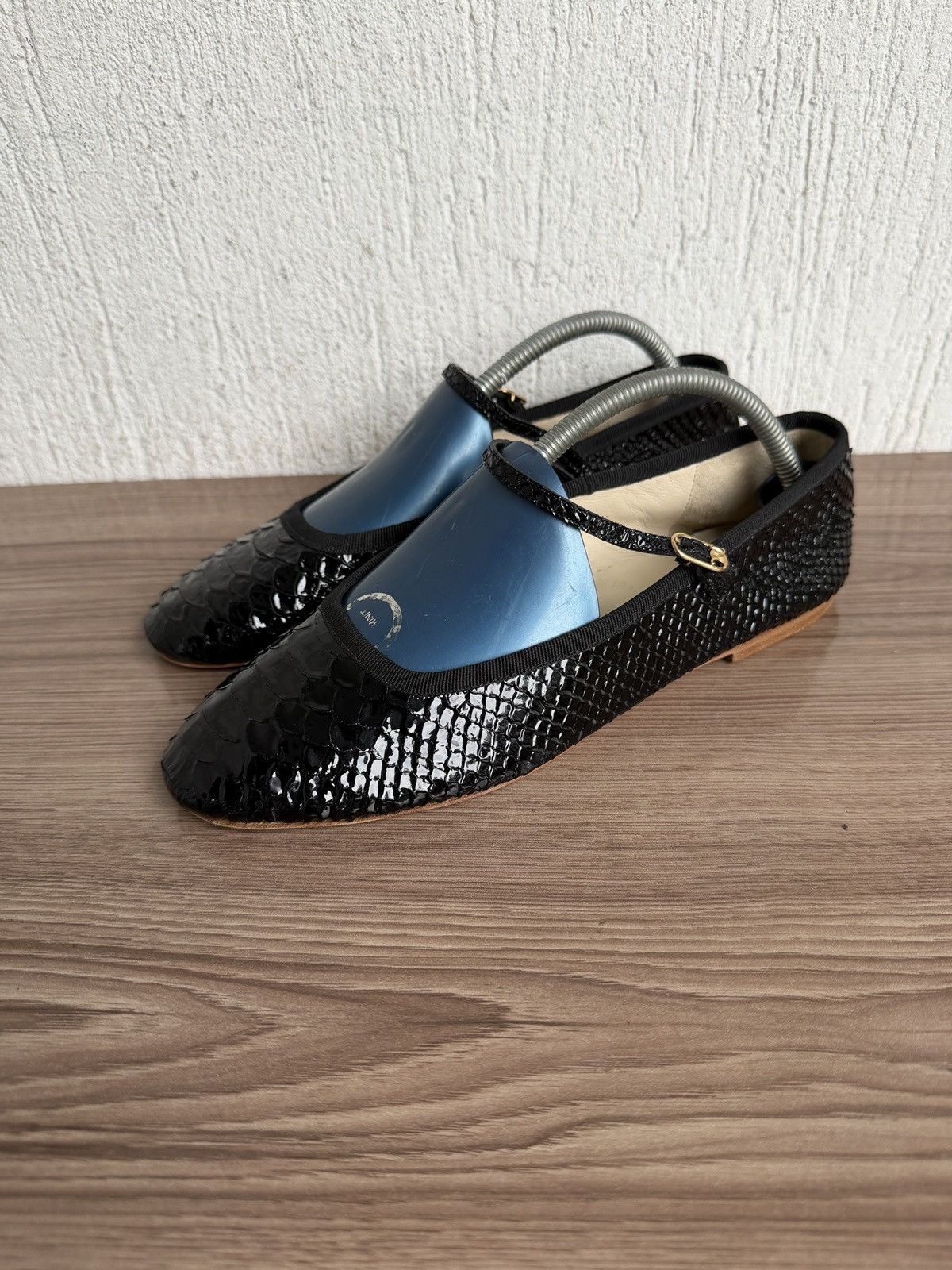 Celine Mary jane ballet python stamped flats Size US 9 / IT 39 - 1 Thumbnail