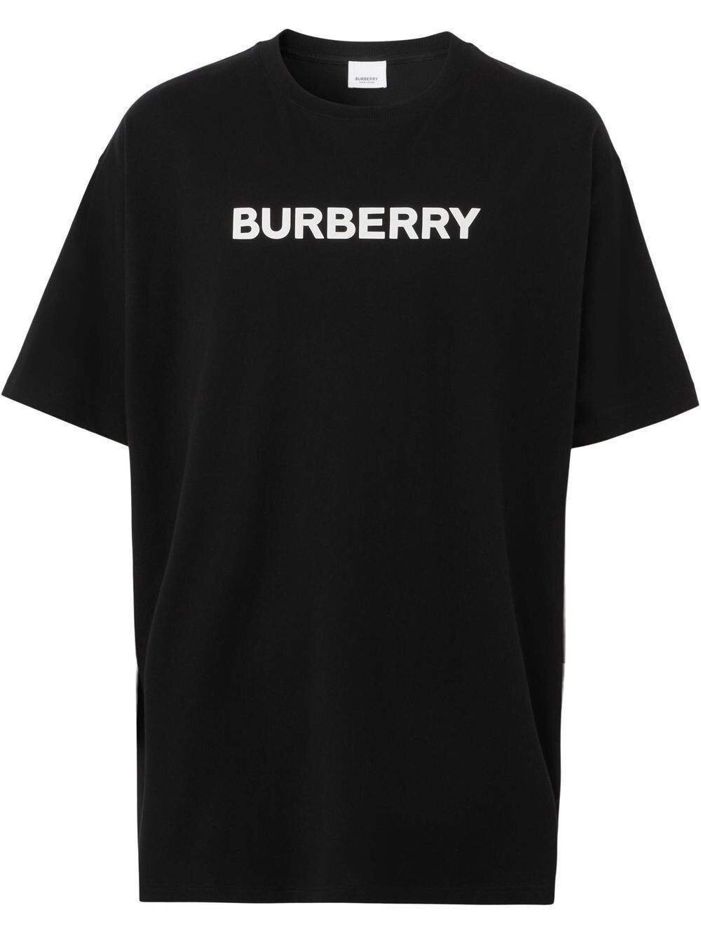 Logo Cotton Oversized T-Shirt in Black, Men's (Size M)