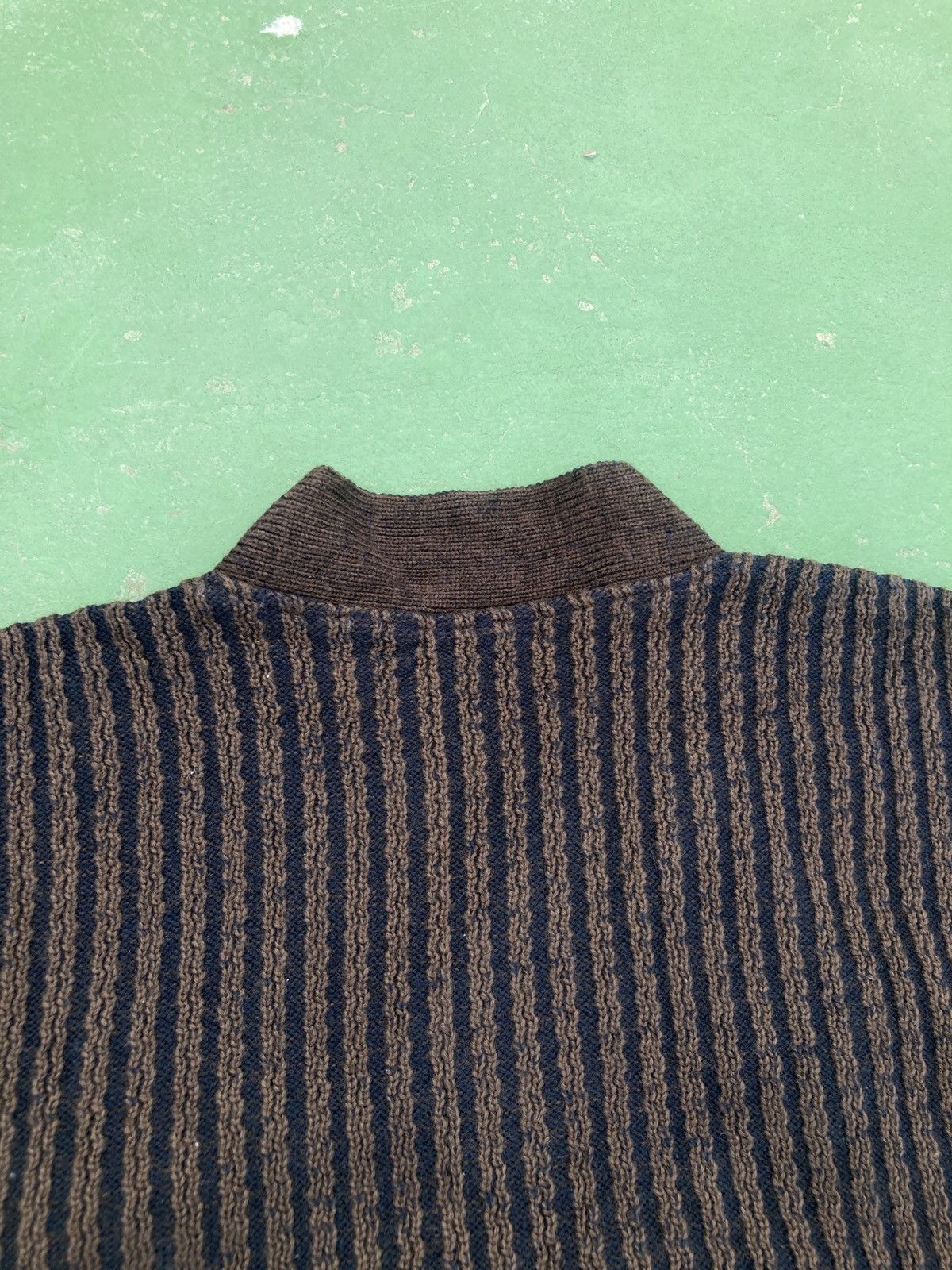 Torras Vintage Torras Spain V-Neck Knitwear Patchwork Leather Size US L / EU 52-54 / 3 - 12 Thumbnail