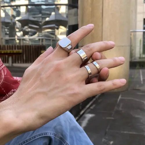 Other 4 pcs/ Set- Hiphop Rock Theme Ring Size ONE SIZE - 1 Thumbnail