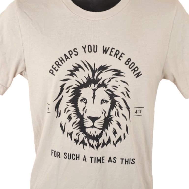 Born Jewish T Shirt Mens Size Small Beige Esther 4:14 Born For Such A Time Size US S / EU 44-46 / 1 - 2 Thumbnail
