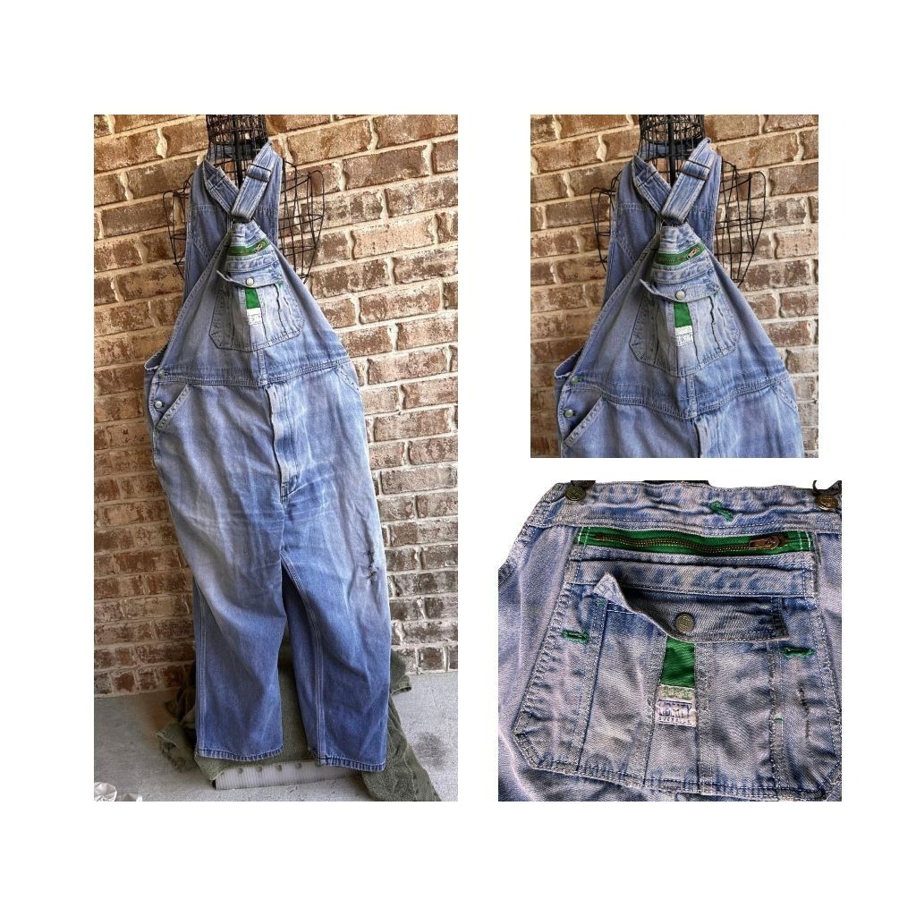 Liberty VTG Liberty Overalls Unisex 46 x 62 Cotton Blue Denim Bibs Size US 44 / EU 60 - 3 Thumbnail