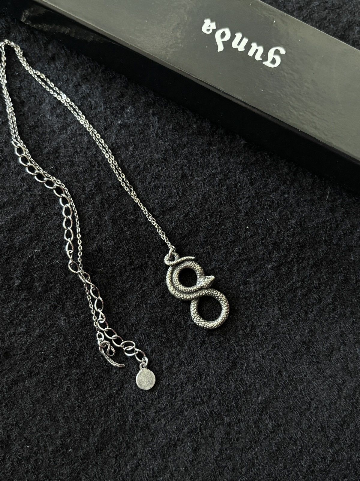 Japanese Brand Gunda “Snake&infinit” Silver Necklace Size ONE SIZE - 2 Thumbnail