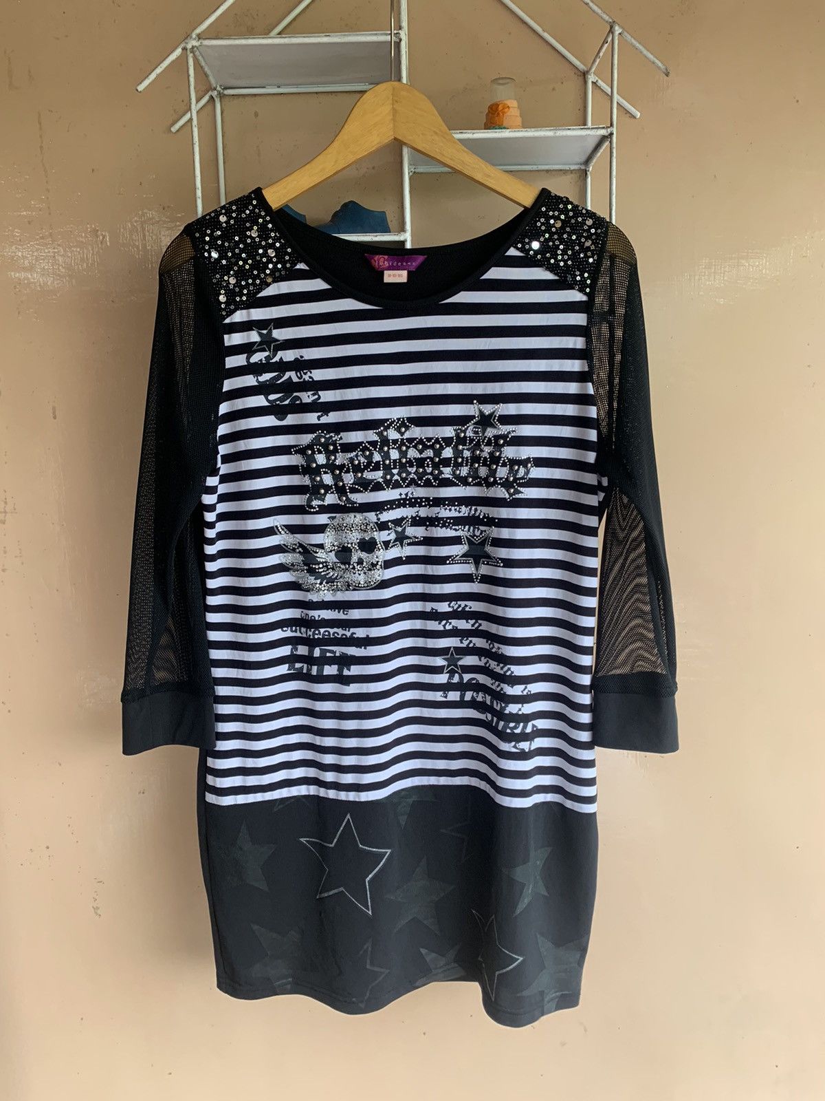 Japanese Brand Japanesebrand Stripped Skull Studded Ppfm ifsixwasnine style Size US M / EU 48-50 / 2 - 1 Thumbnail