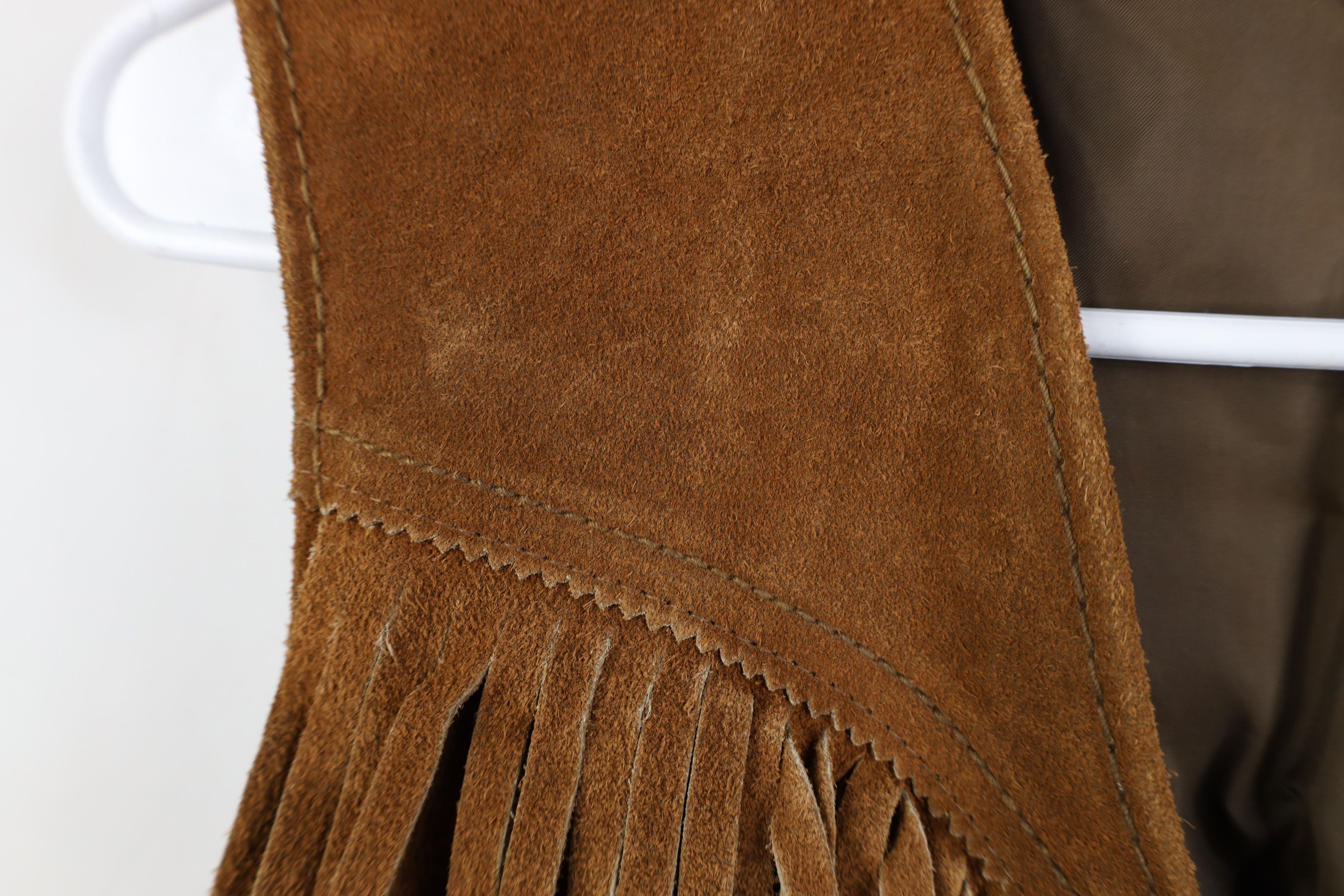 Vintage Vintage 60s 70s Brill Bros Fringed Suede Leather Vest USA Size US S / EU 44-46 / 1 - 8 Thumbnail