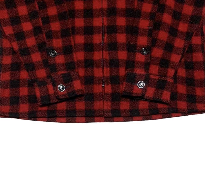 Johnson Woolen Mills Vintage 80s Jonson Woolen Mills Zipper Wool Shirt Jacket Size US M / EU 48-50 / 2 - 2 Thumbnail
