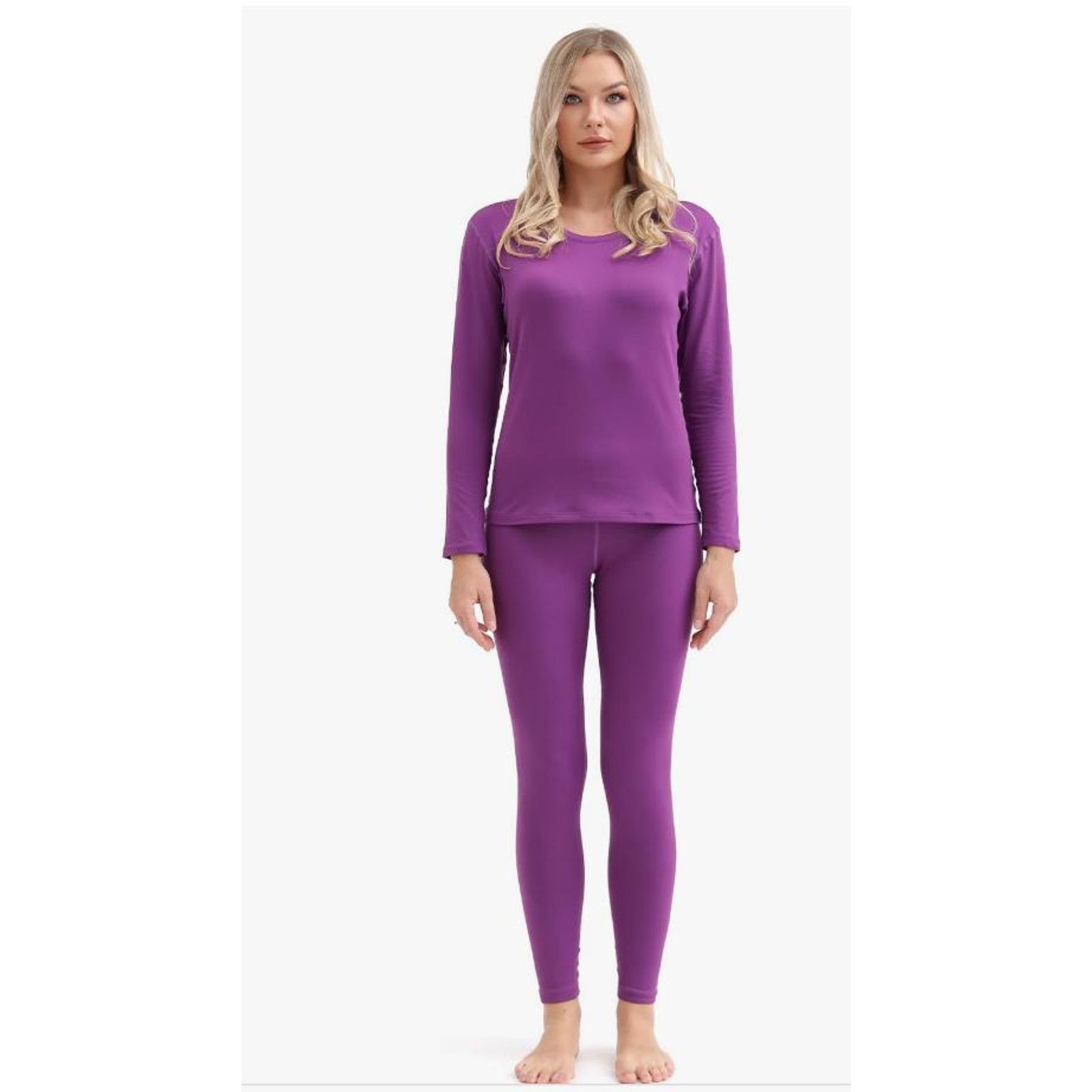 The Unbranded Brand Thermal Women Ultra-Soft Long Johns Set Base LayerXL Size 24" / US 00 / IT 34 - 1 Thumbnail