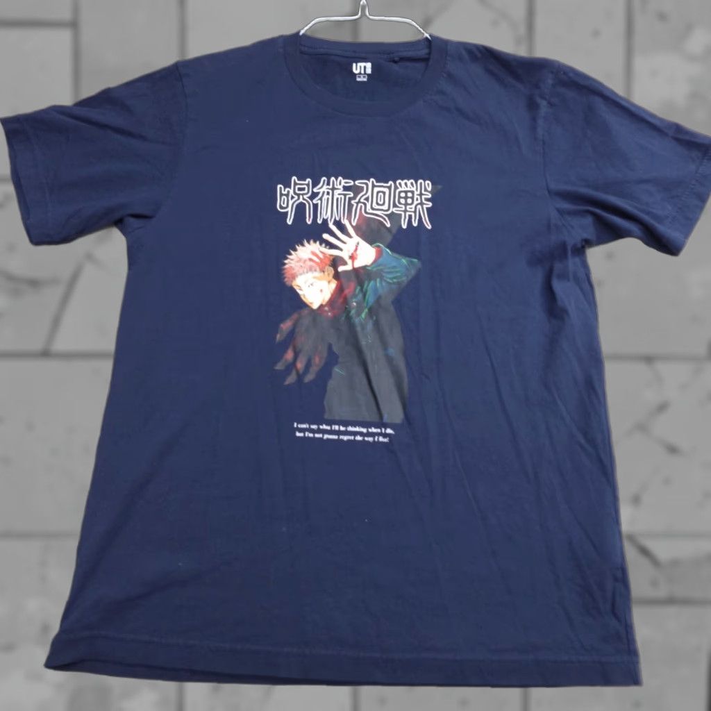 Uniqlo Uniqlo Shirt Small Blue Jujutsu Kaisen Double Sided Crew Neck Cotton Short Sleeve Men T-Shirt Size US S / EU 44-46 / 1 - 1 Thumbnail