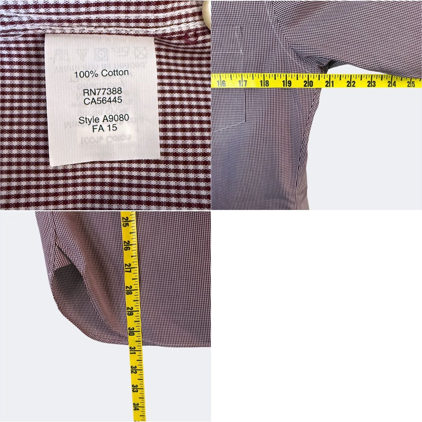 J.Crew J.Crew Gingham Plaid Button-Up L/S Shirt Red Men M 80's 2-Ply Cotton NEW Shirt Size US M / EU 48-50 / 2 - 9 Thumbnail