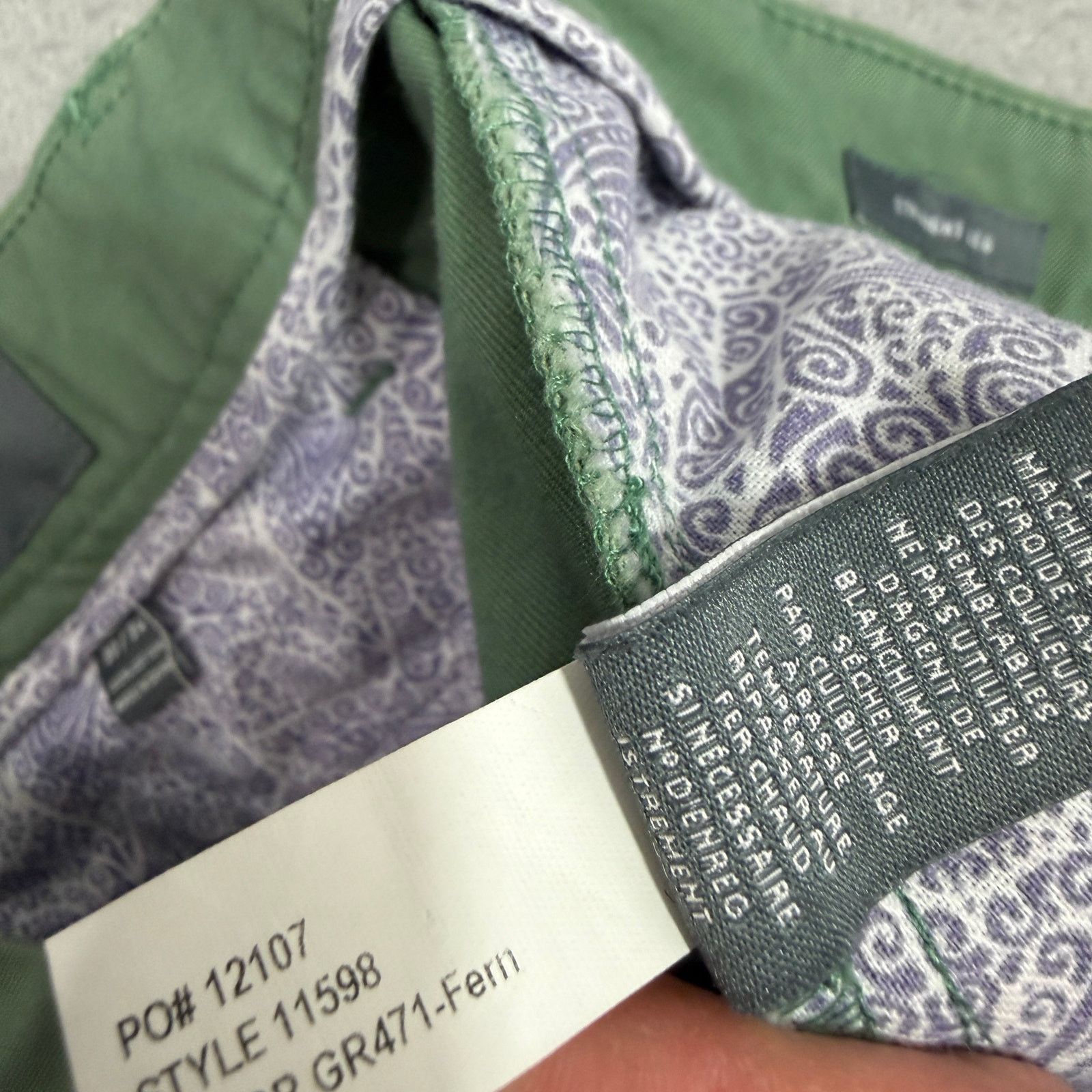 Bonobos BONOBOS Washed Chinos Straight Leg Pants Men's 30x34 Green Size US 30 / EU 46 - 7 Thumbnail
