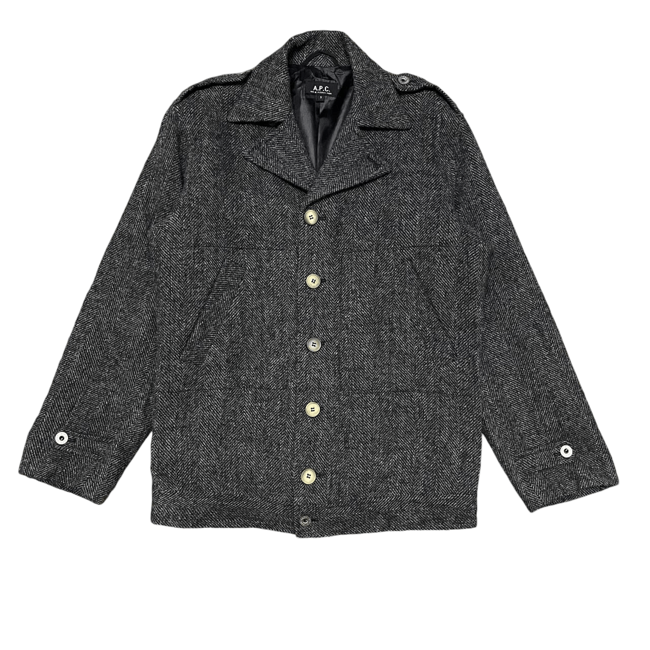 A.P.C. Vintage A.P.C. Army Rue de Fleurus Paris Wool Jacket Size US S / EU 44-46 / 1 - 1 Thumbnail