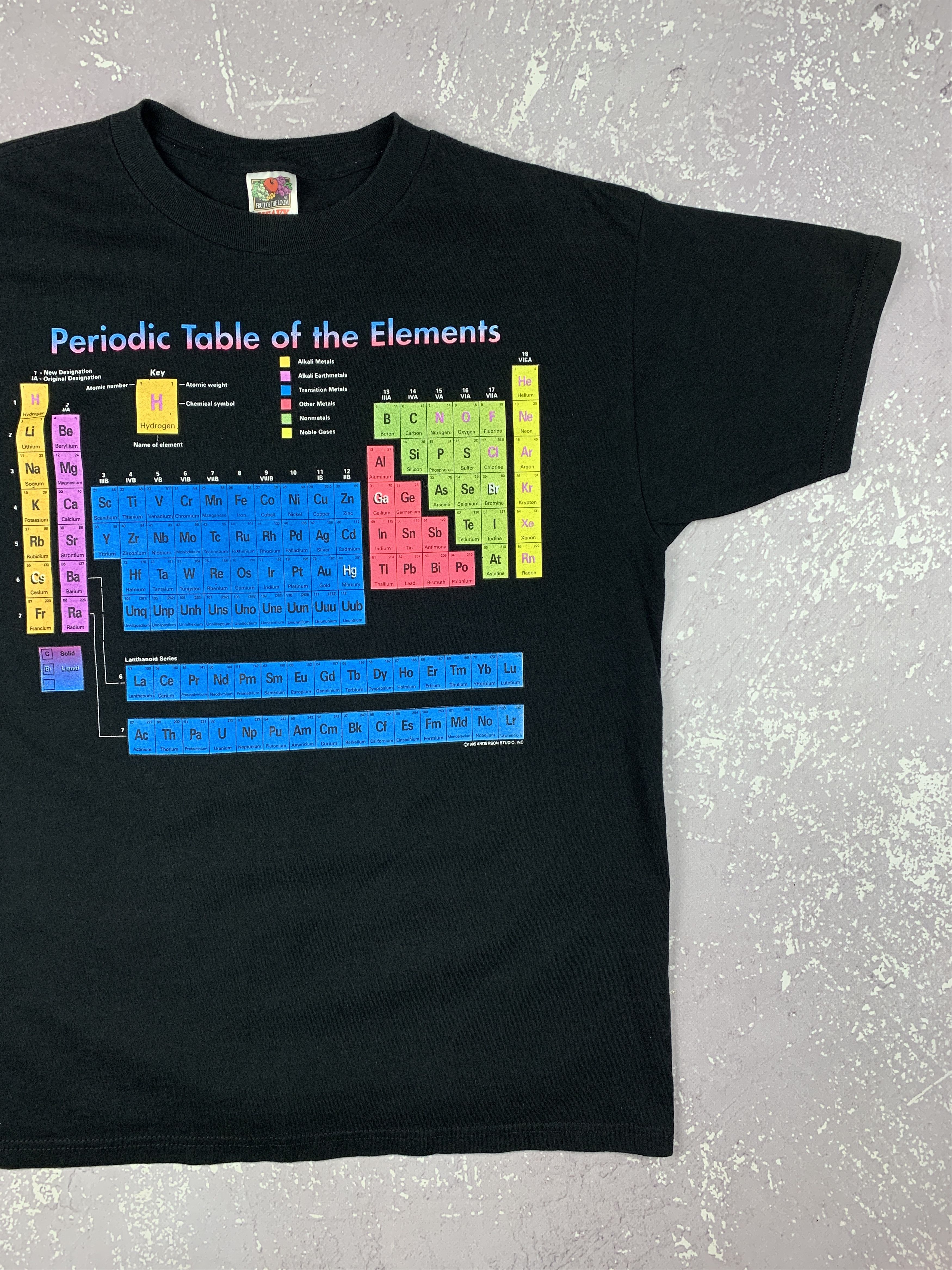 Chemistry × Fruit Of The Loom × Vintage 1995 Periodical Table of the Elements Anderson Studio Tee Size US L / EU 52-54 / 3 - 2 Thumbnail