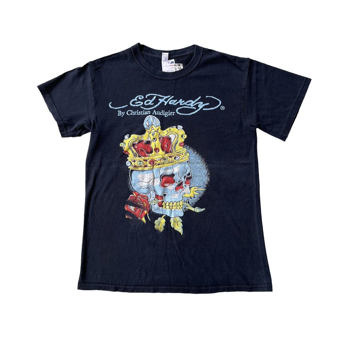 Christian Audigier × Ed Hardy Vintage Y2k Ed Hardy By Christian Audigier Skull Size US S / EU 44-46 / 1 - 1 Thumbnail