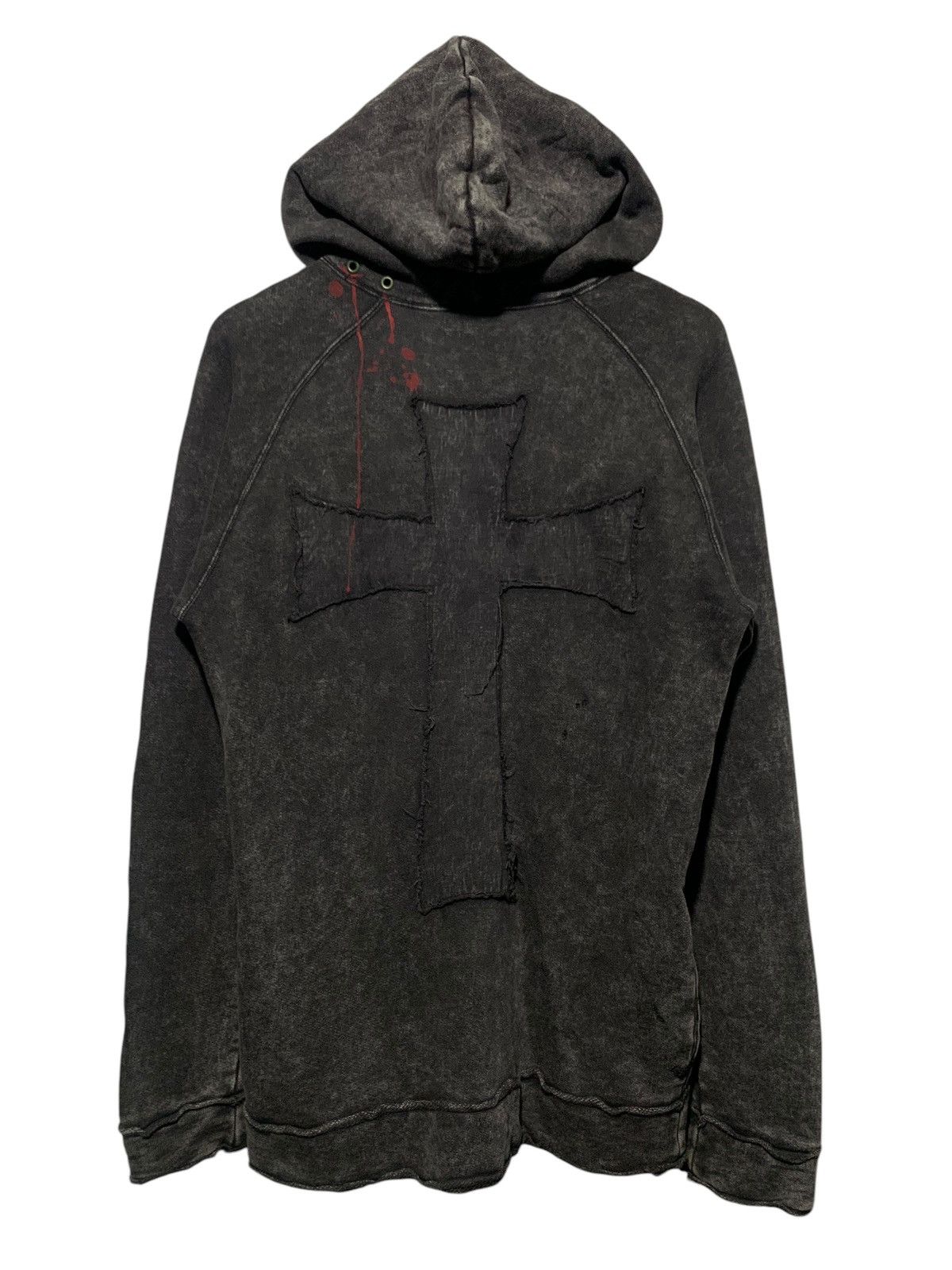 PPFM 🧨RARE🧨 PPFM BISTRITA DRACULA BITE distressed cross hoodie Size US M / EU 48-50 / 2 - 2 Thumbnail