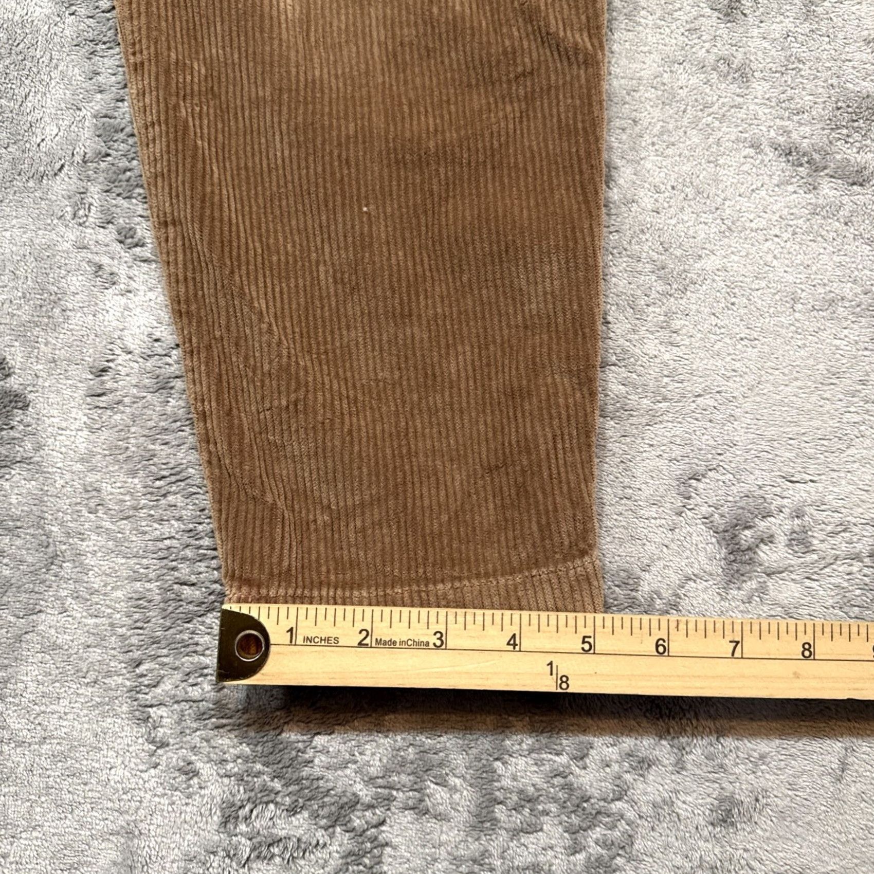 James Perse James Perse Pants Mens S Brown Corduroy Pull On Stretch Casual Preppy Chino Tapered Inseam 27 Pocket Regular Rise Mid Fabric Corduroy Size US 29 - 6 Thumbnail