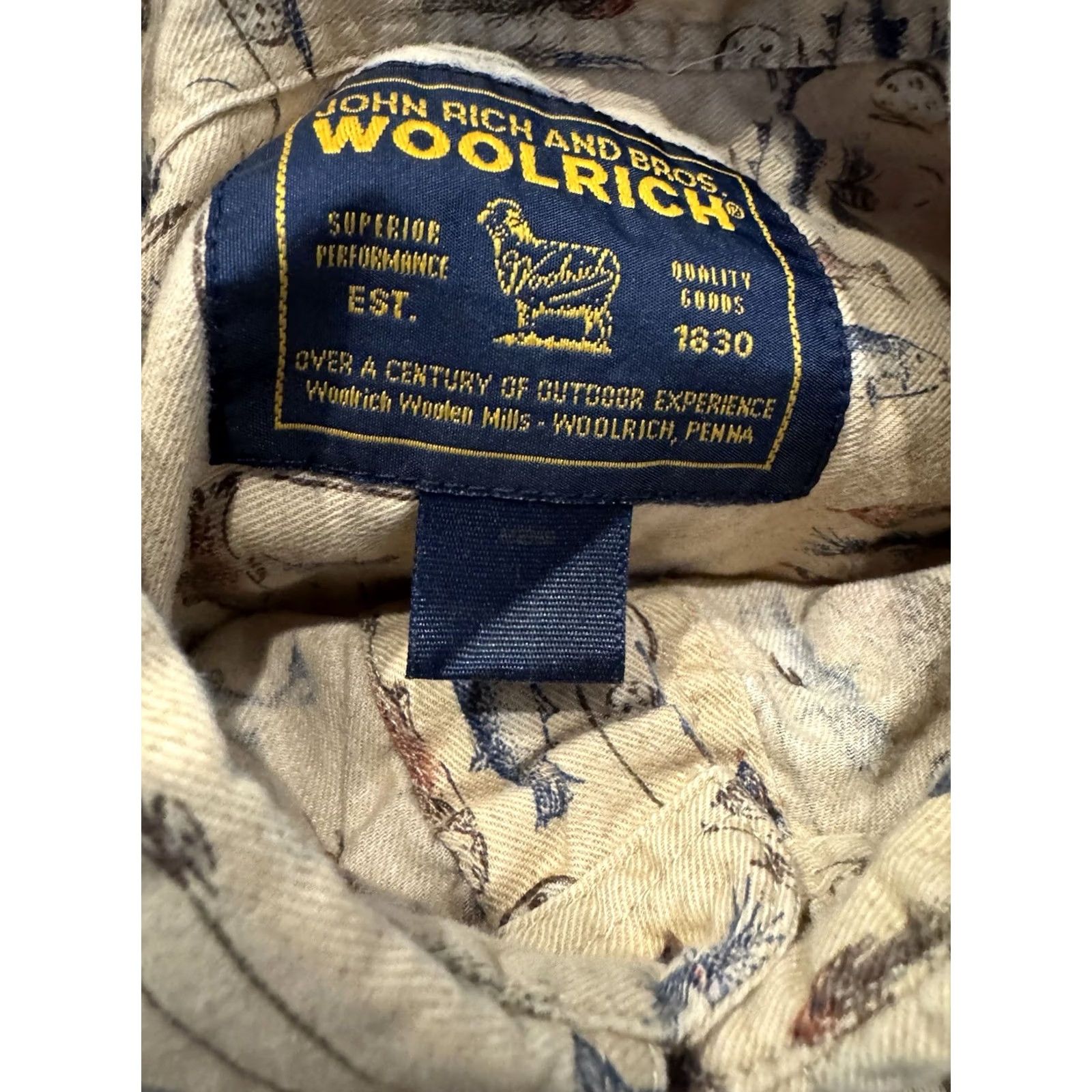 Vintage VINTAGE Woolrich Shirt Mens L Beige Long Sleeve Button Men Fishing Fish Vtg Size US L / EU 52-54 / 3 - 3 Thumbnail