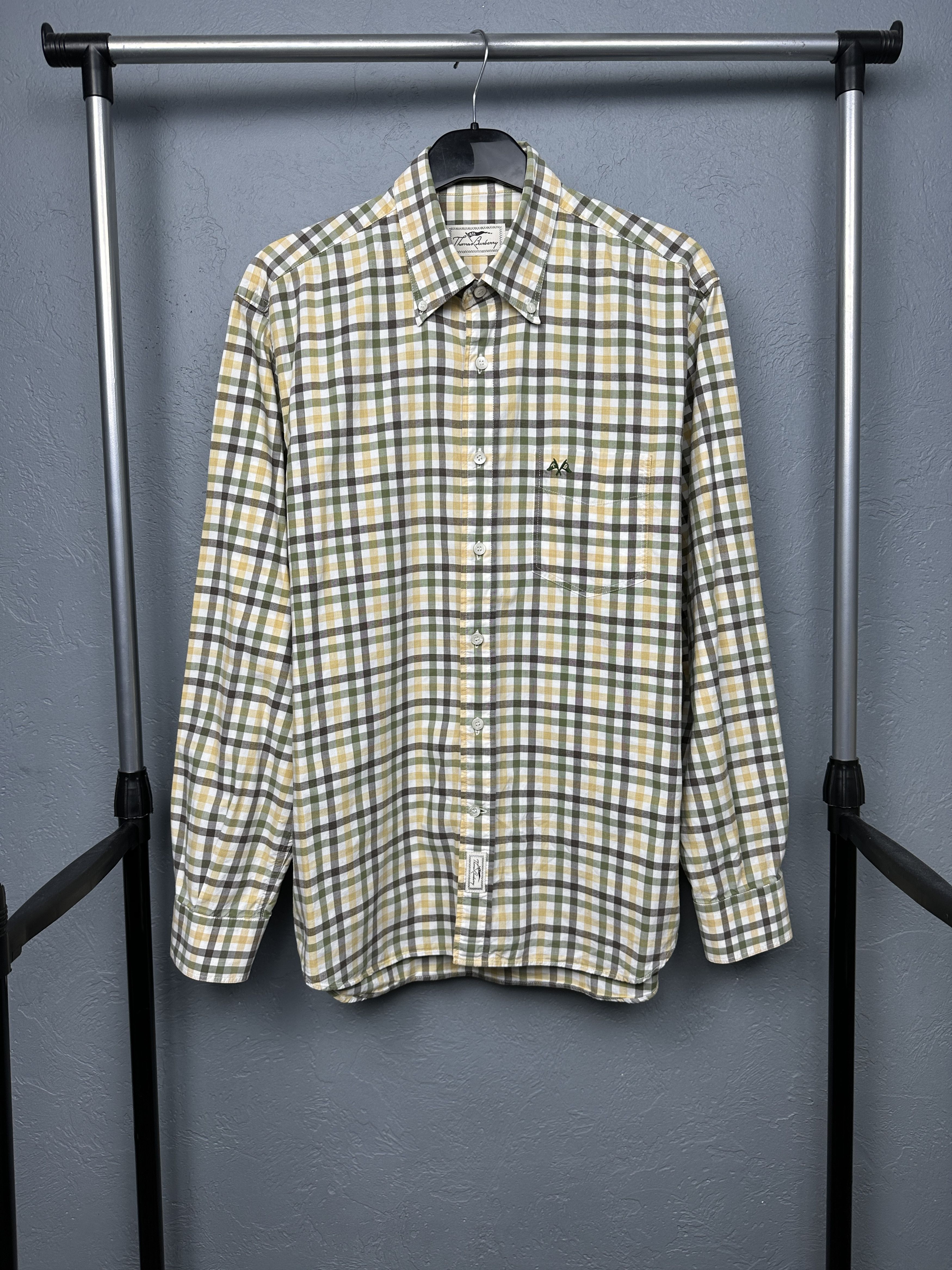 Burberry Thomas Burberry Long Sleeve Check Shirt Size US L / EU 52-54 / 3 - 1 Thumbnail