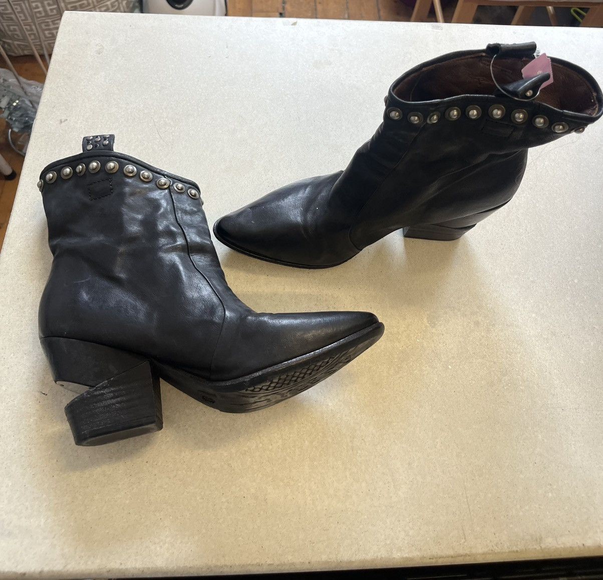 A.S.98 A.S.98 leather studded ankle boots Size US 9 / IT 39 - 1 Preview