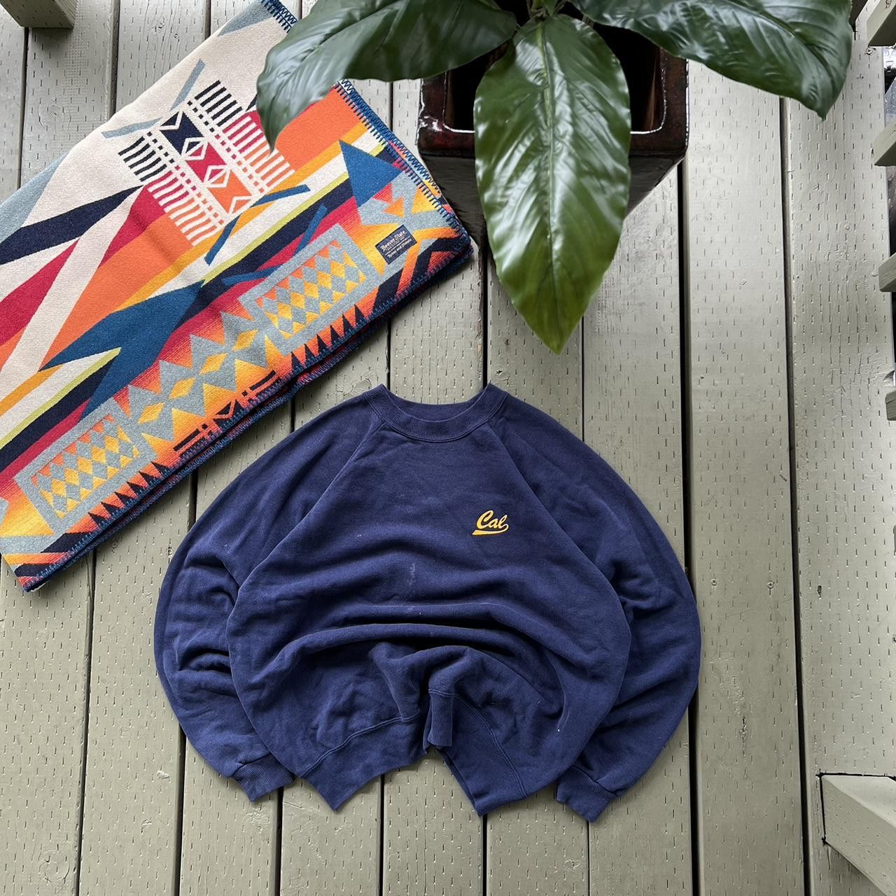 Hanes × Vintage Vintage UC Berkeley Cal USA-Made Sweatshirt Size US XL / EU 56 / 4 - 4 Thumbnail